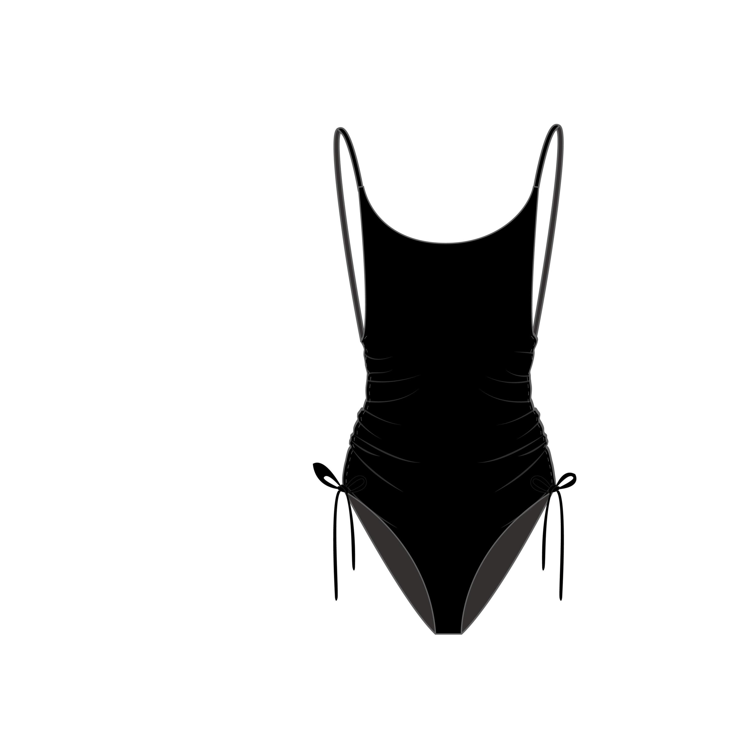 BANANA MOON badeanzug, einteilig, damen nessy black