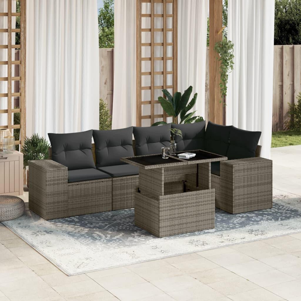VidaXL Garten sofagarnitur poly-rattan