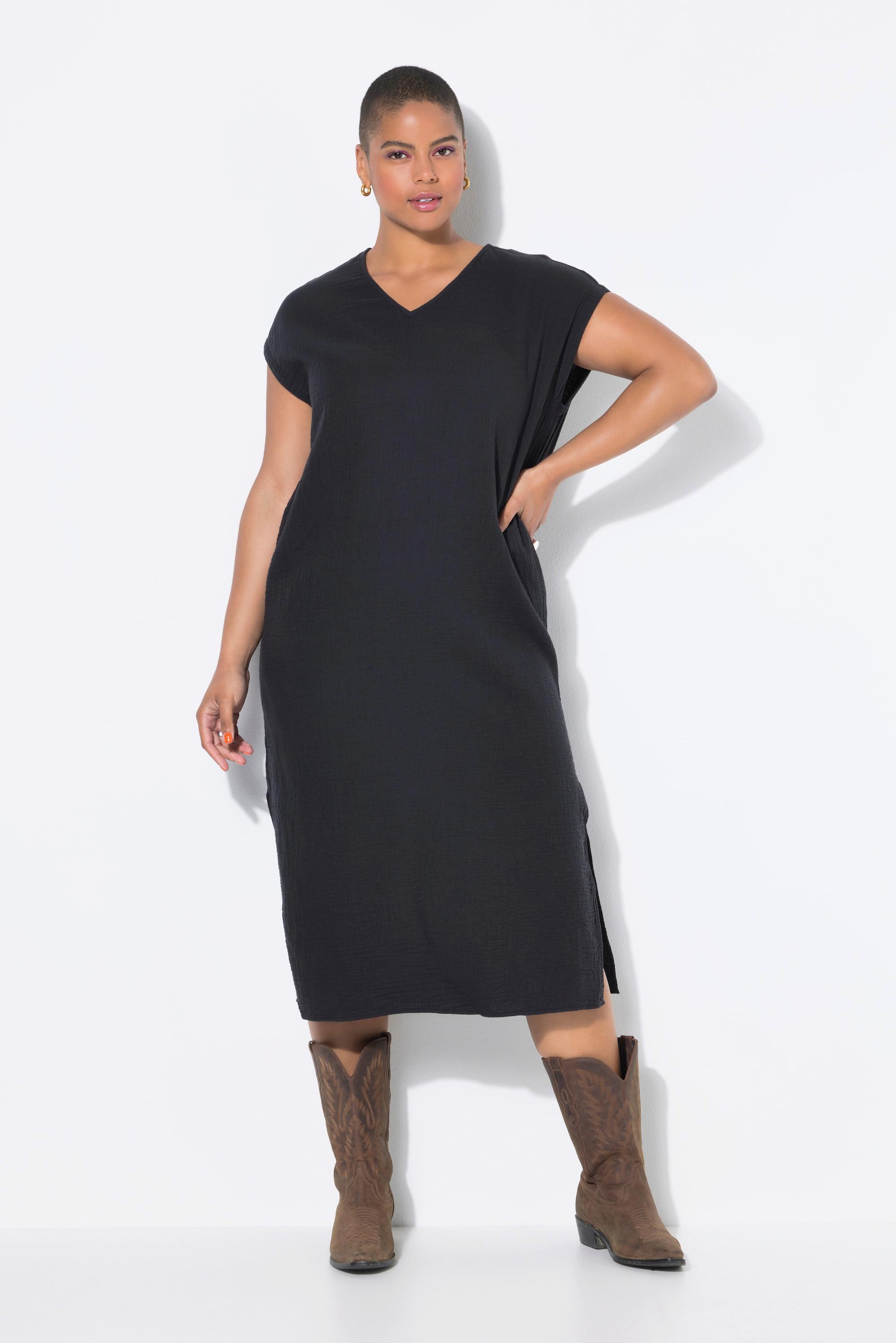 Studio Untold Midikleid Oversize Shape Musselin