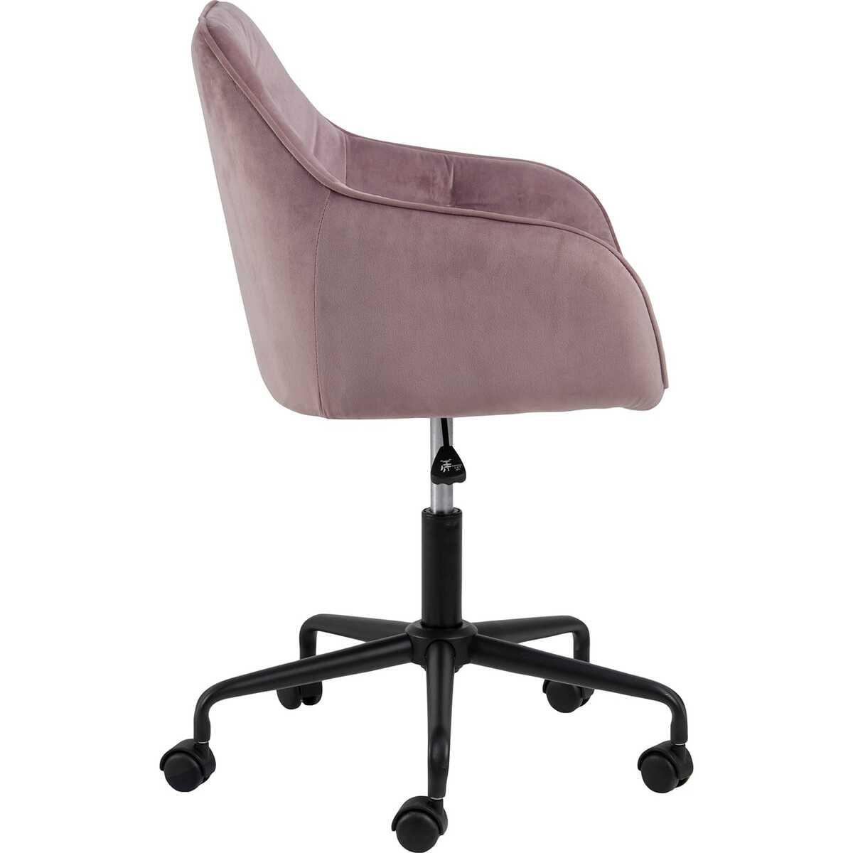 mutoni Bürostuhl Shields VIC Stoff Dusty Rose Schwarz