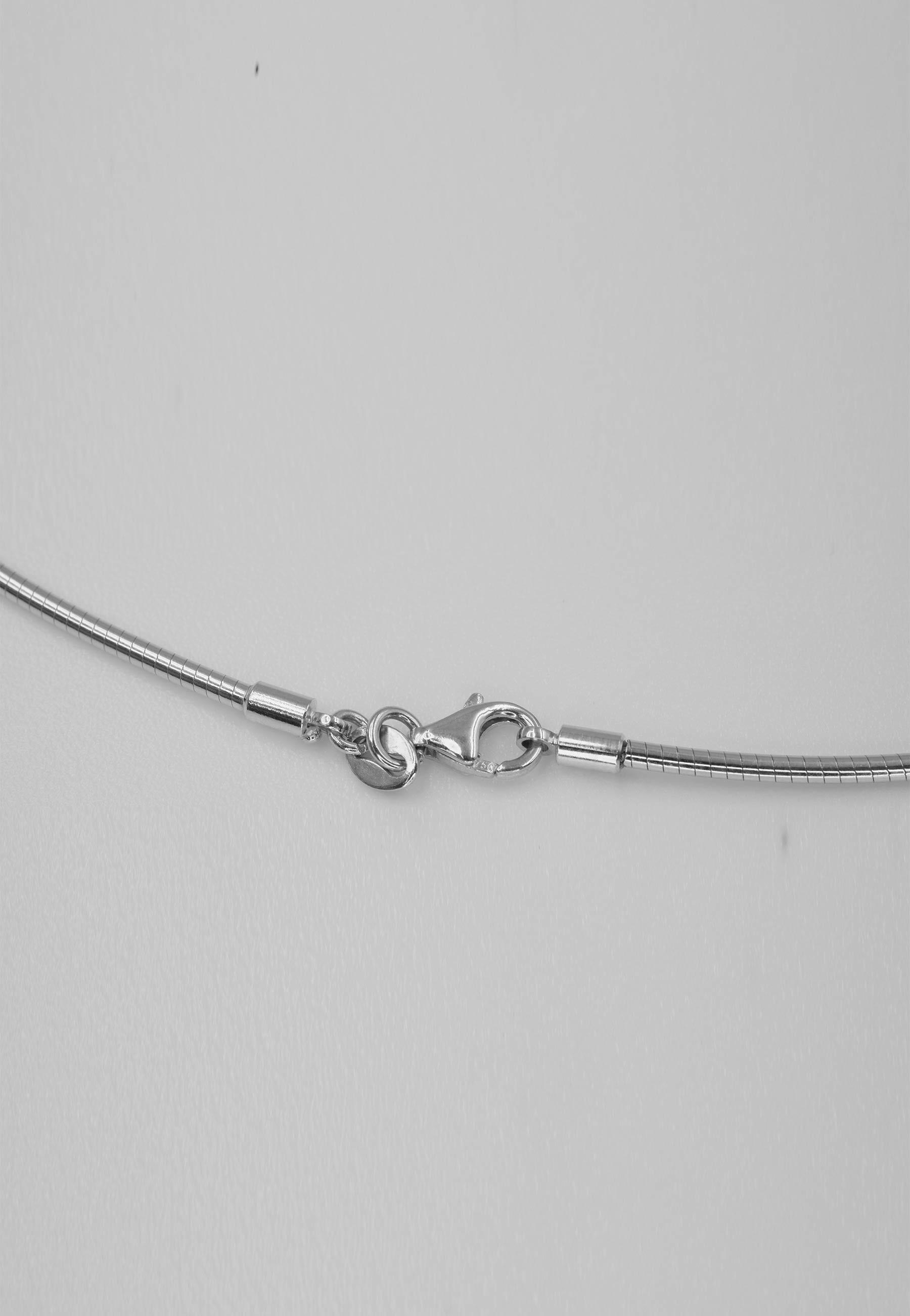 MUAU Schmuck Collier Omega Glied Weissgold 750, 1.8mm, 42cm