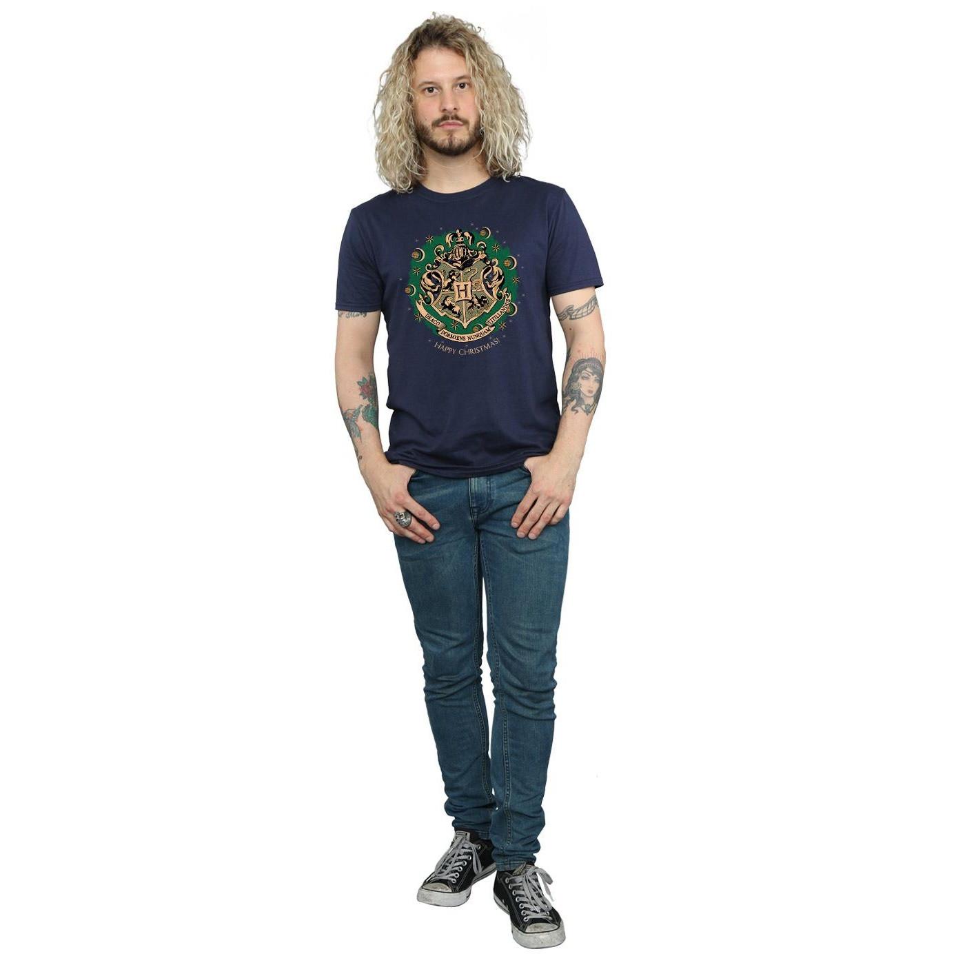 Harry Potter Hogwarts Wappen Weihnachts T-Shirt