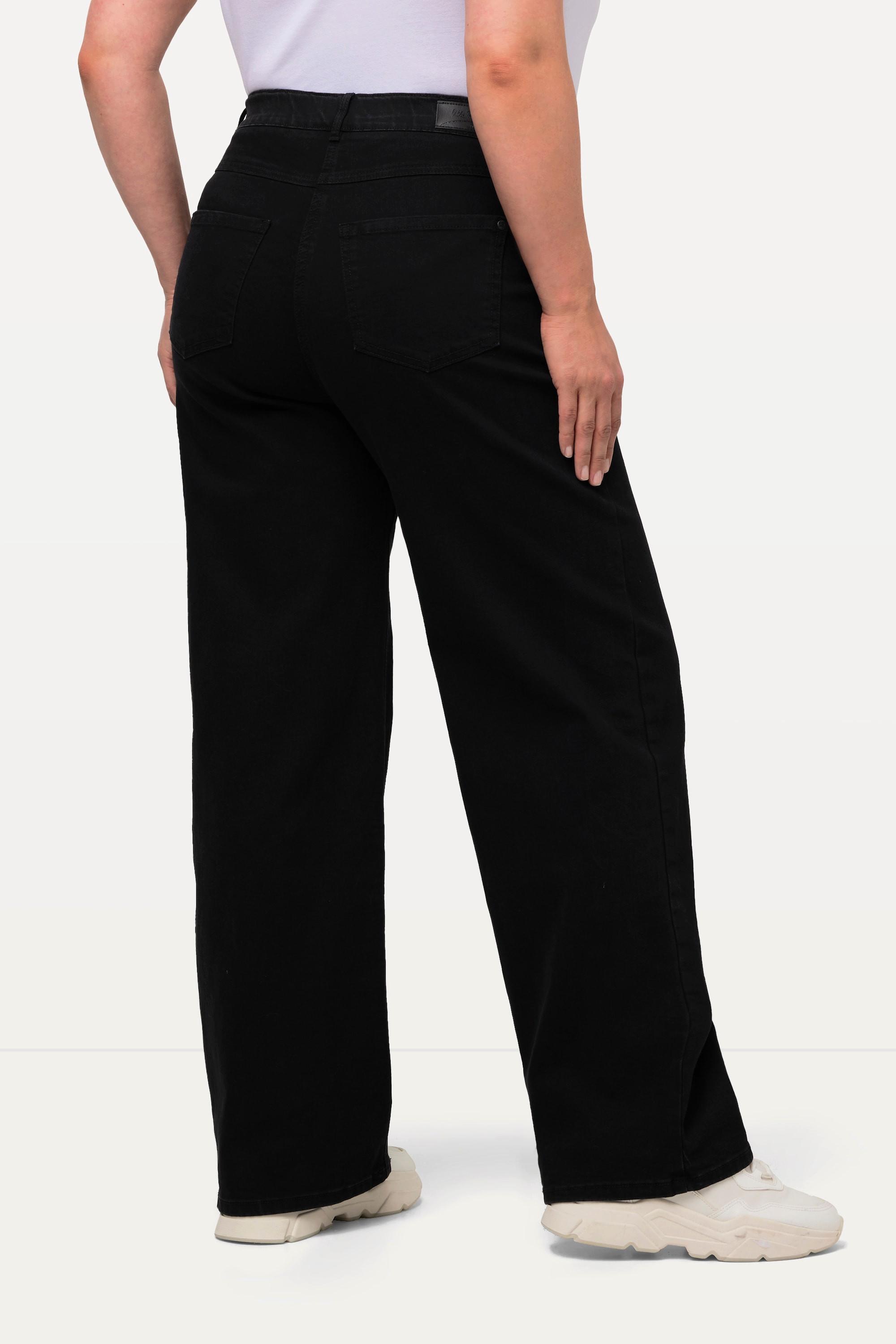 Ulla Popken Mary Weites Bein 5-Pocket Jeans mit Komfortbund