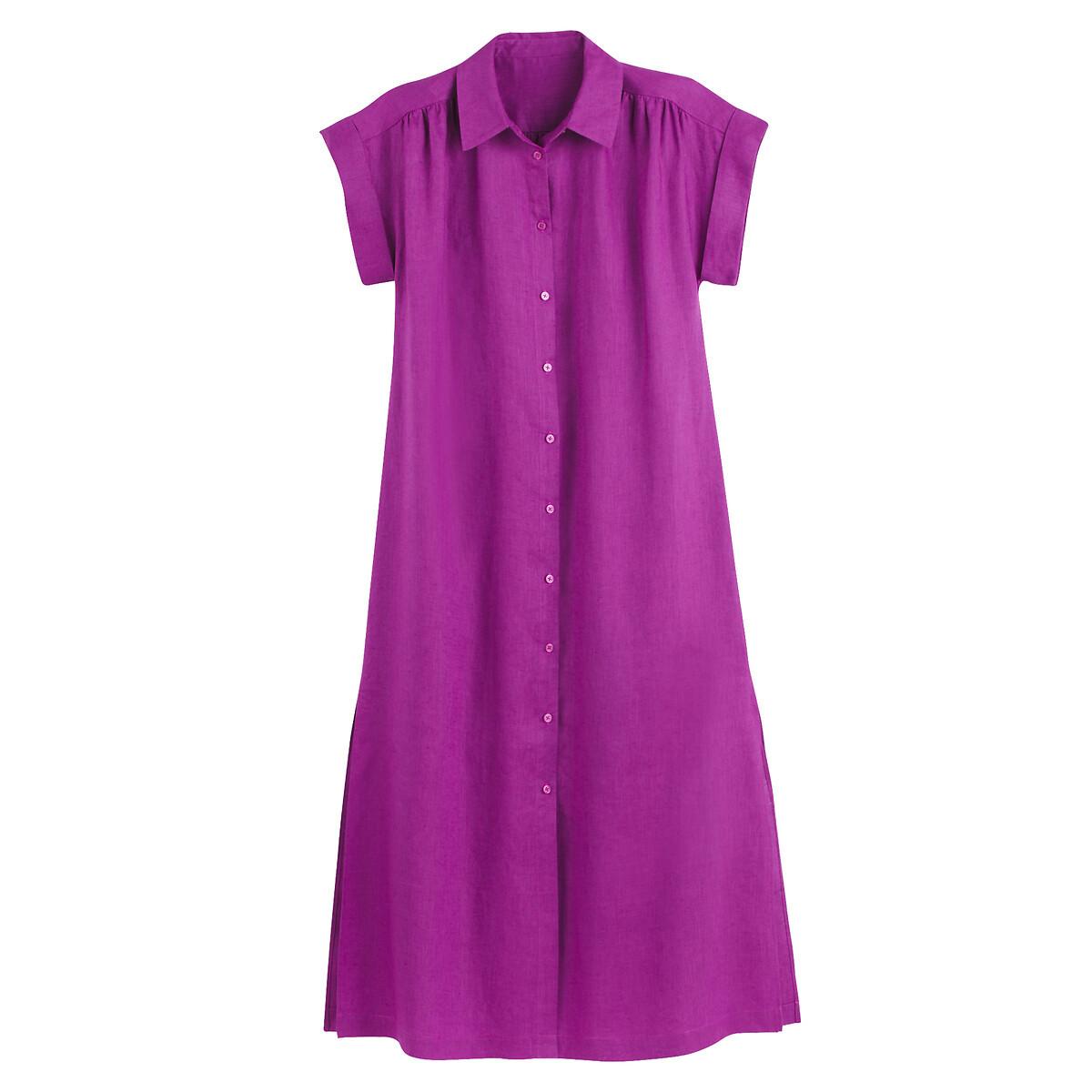 La Redoute Collections Signature Leinen Midi Blusenkleid