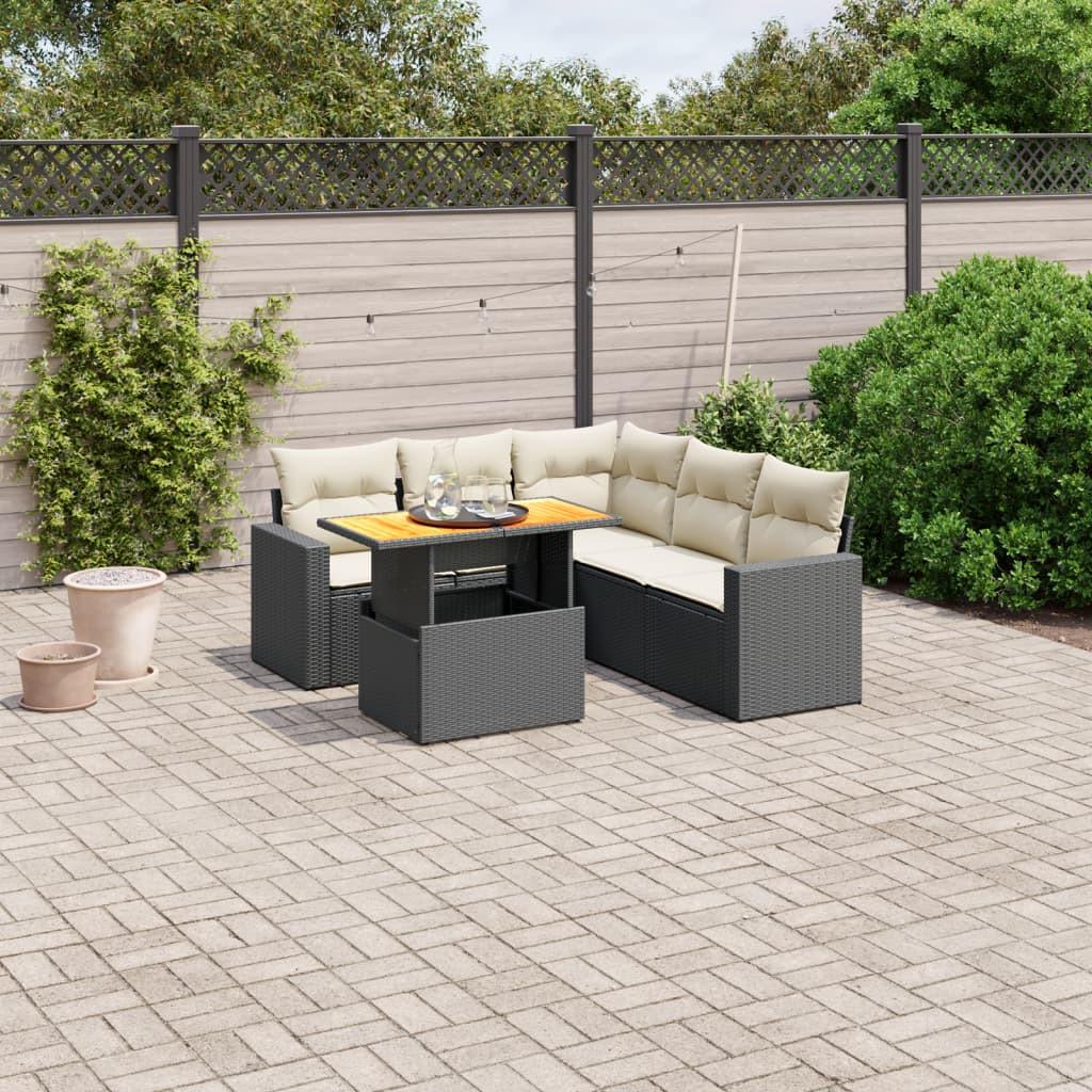 VidaXL Garten sofagarnitur poly-rattan