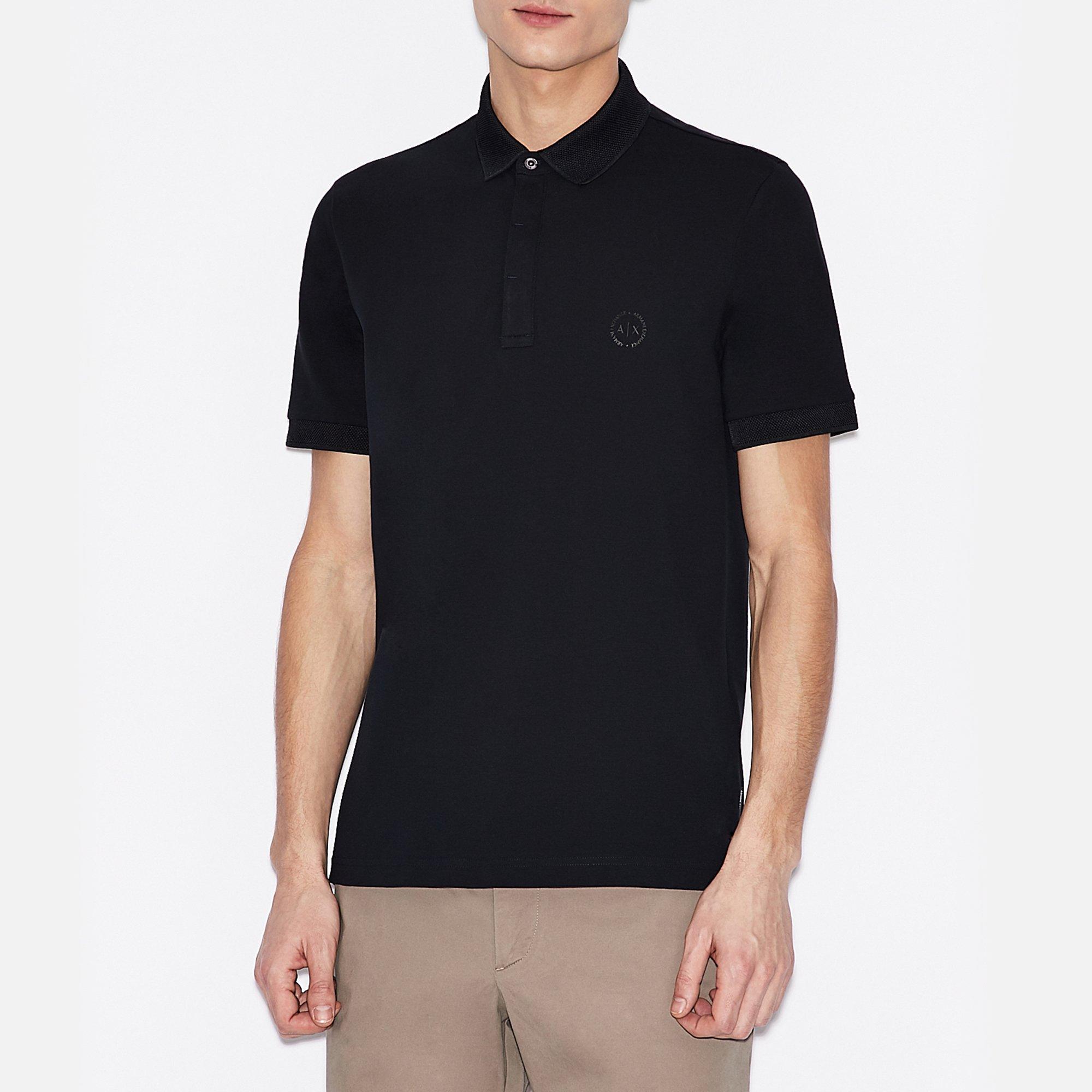Armani Exchange Modern Fit Kurzarm Poloshirt
