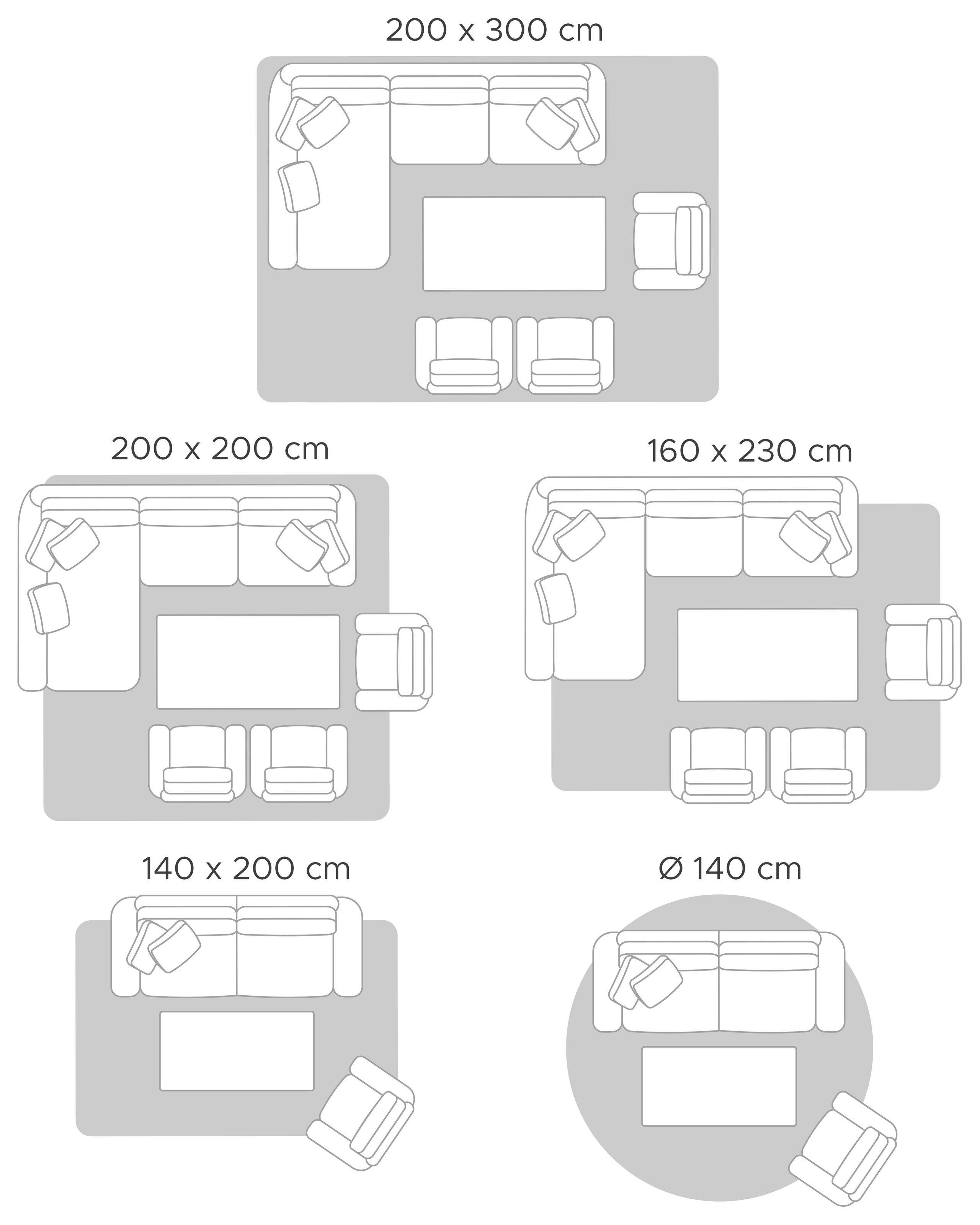Beliani Teppich aus Baumwolle Boho POZANTI