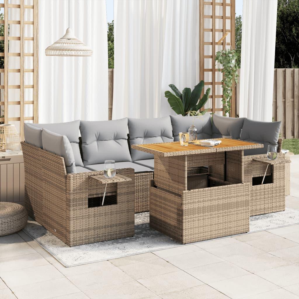 VidaXL Garten sofagarnitur poly-rattan