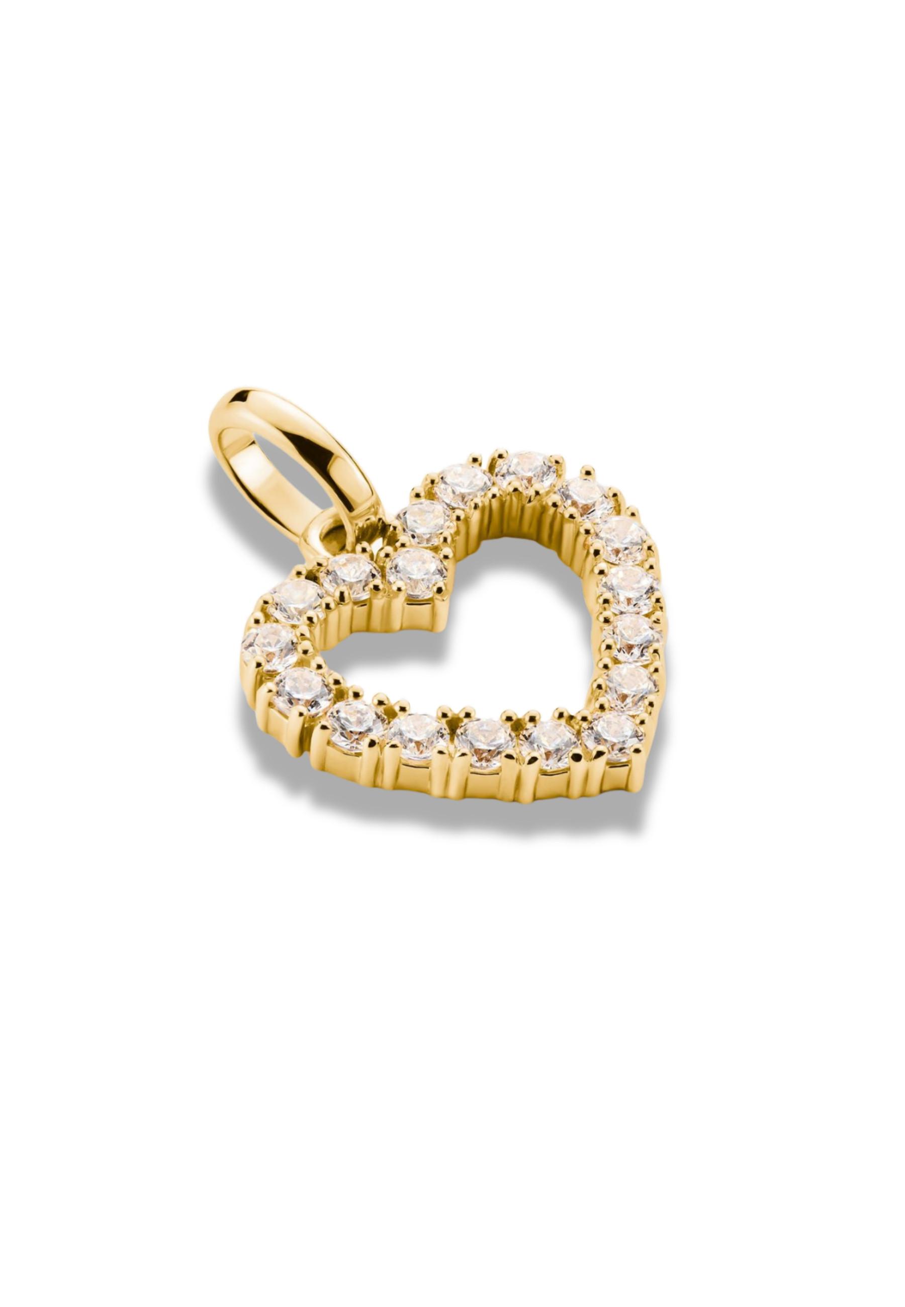 Thomas Sabo Charm-Anhänger Herz Mit Weißen Steinen – Connect Veret