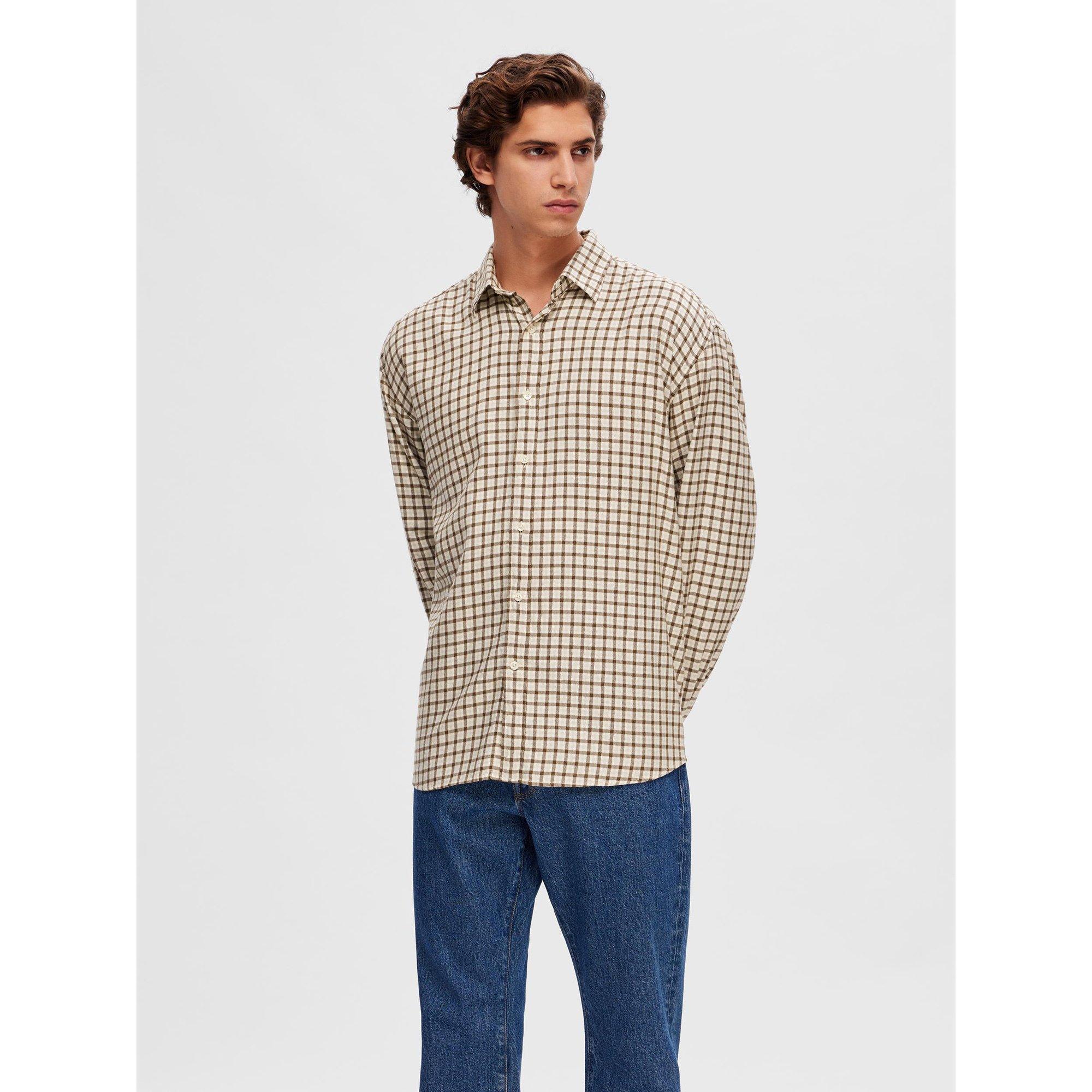 SELECTED SLHRegowen Mini Check Langarm Hemd
