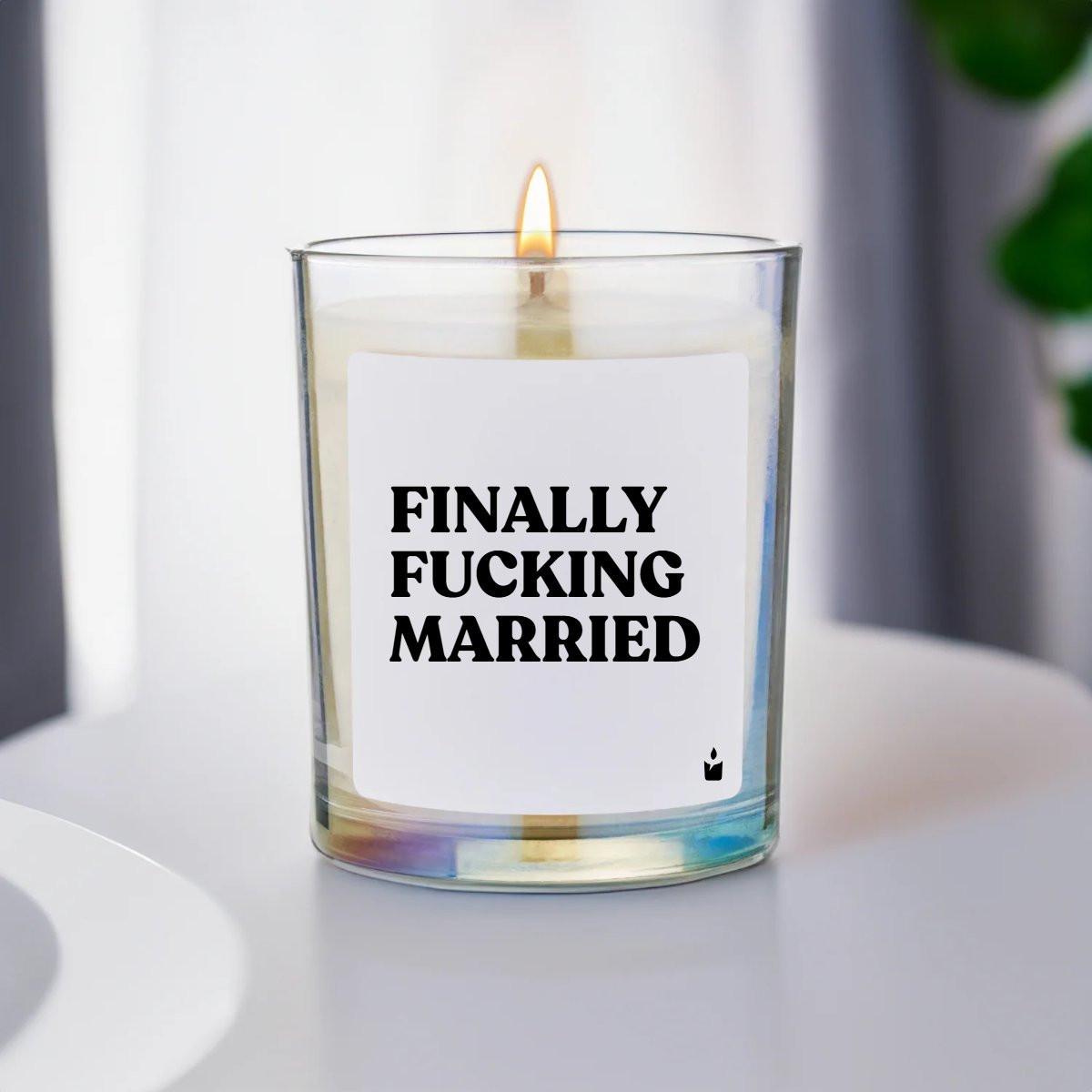 CandleHand Duftkerze Woody finally fucking married