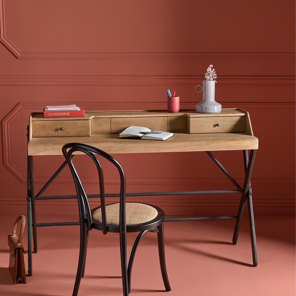 Calicosy Stühle aus Buchenholz undem Rattan Troquet - Set von 2