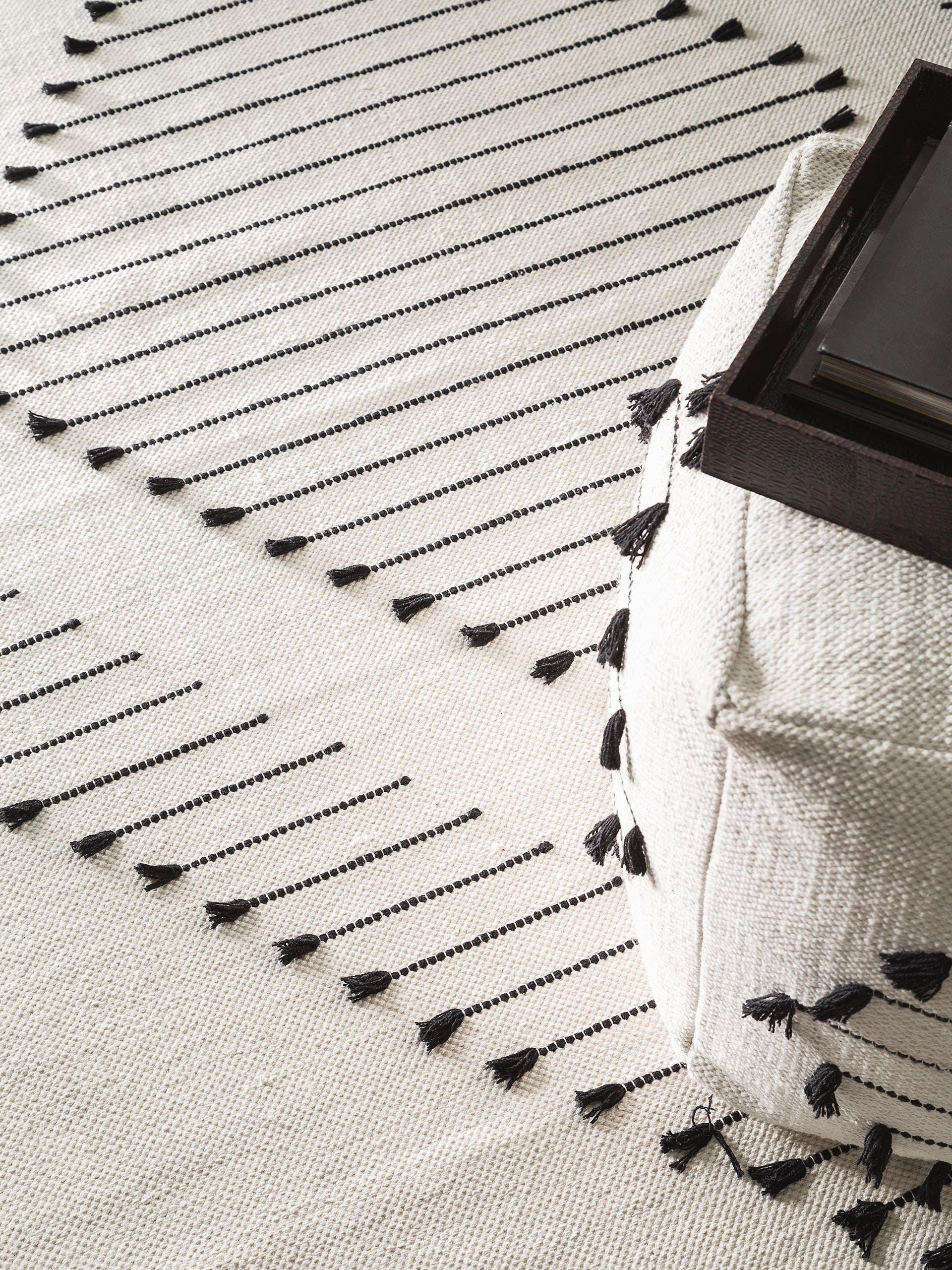 Benuta Baumwollteppich Bo Ivory