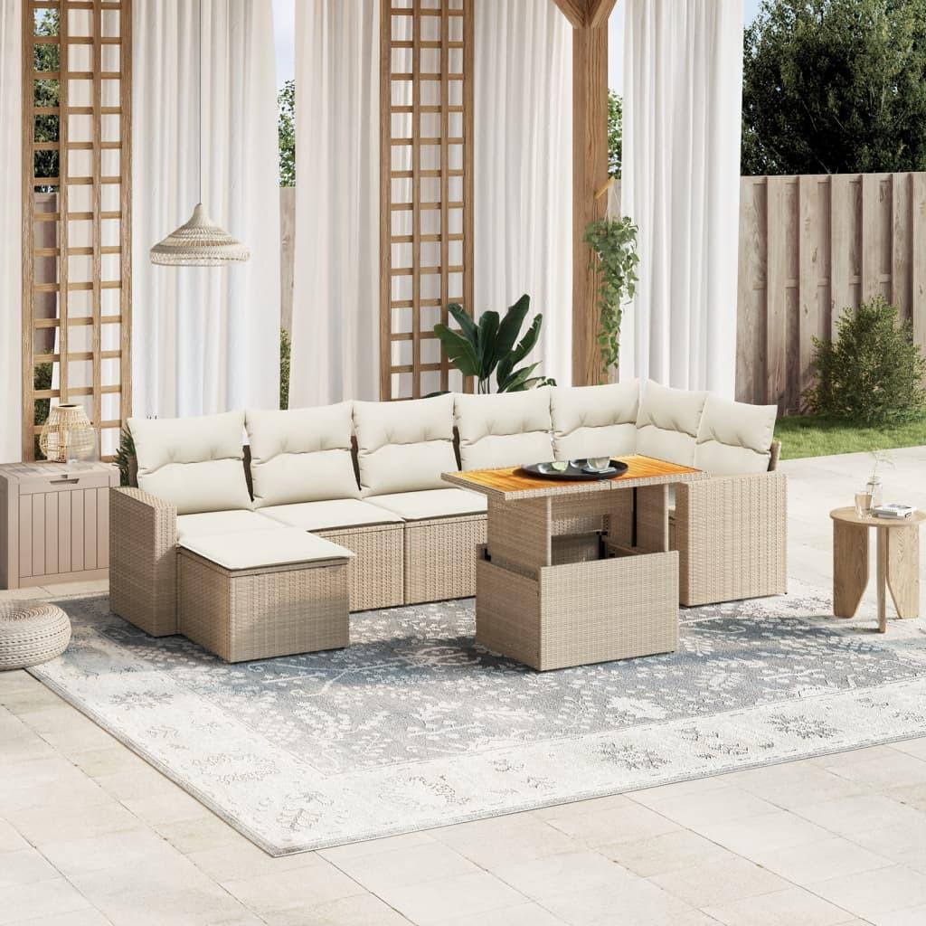 VidaXL Garten sofagarnitur poly-rattan