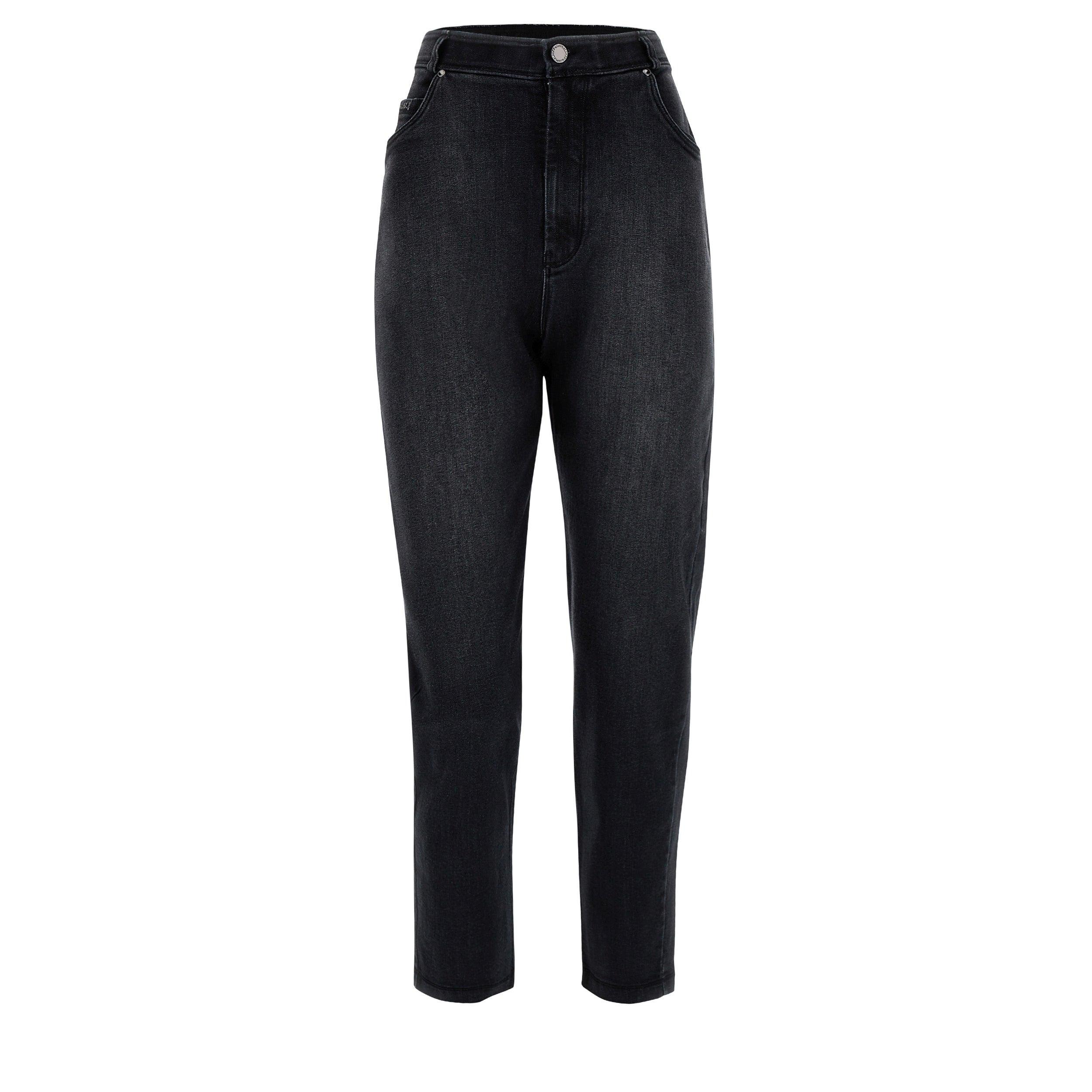 FREDDY Black High Waist Wide Leg 7/8 Länge Stretch Denim Jeans