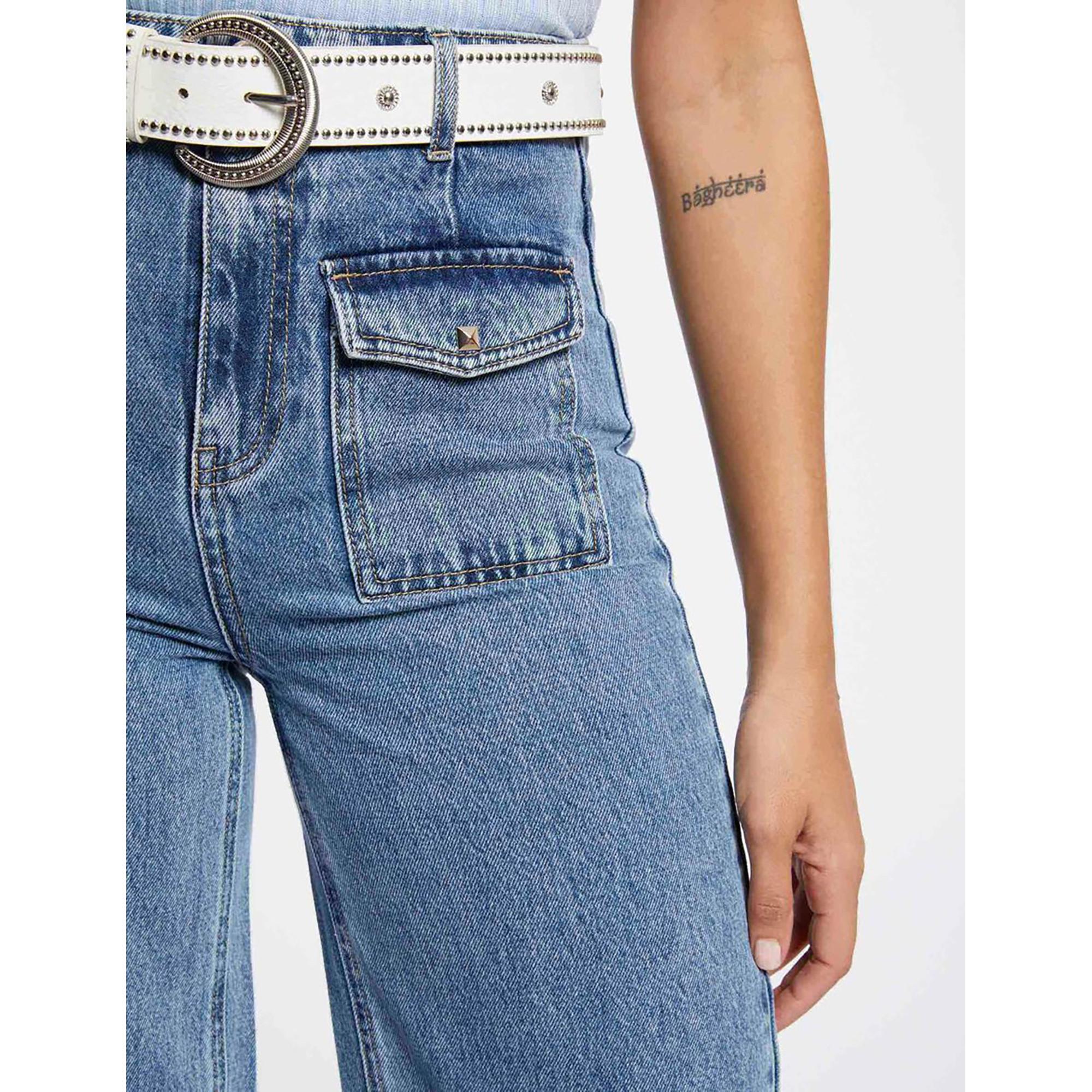 MORGAN High Waist Wide Leg Jeans
