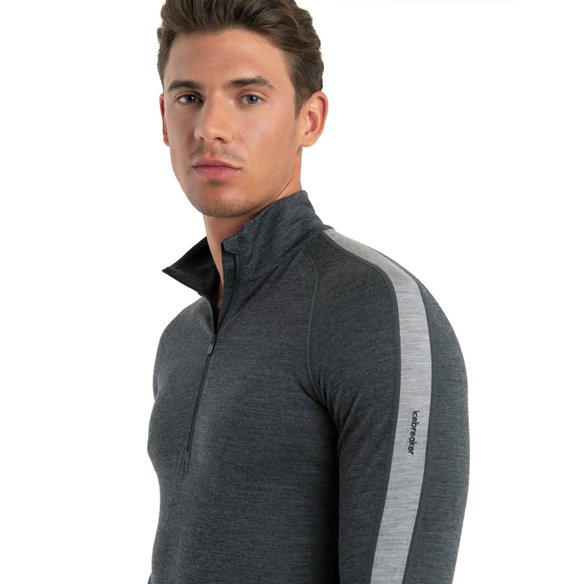 Icebreaker Mer ZoneKnit 200 LS Half Zip Thermoshirt, Half-Zip, langarm