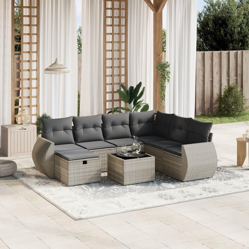 VidaXL Garten sofagarnitur poly-rattan