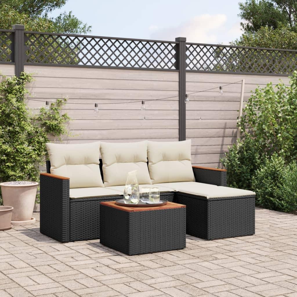 VidaXL Garten sofagarnitur poly-rattan