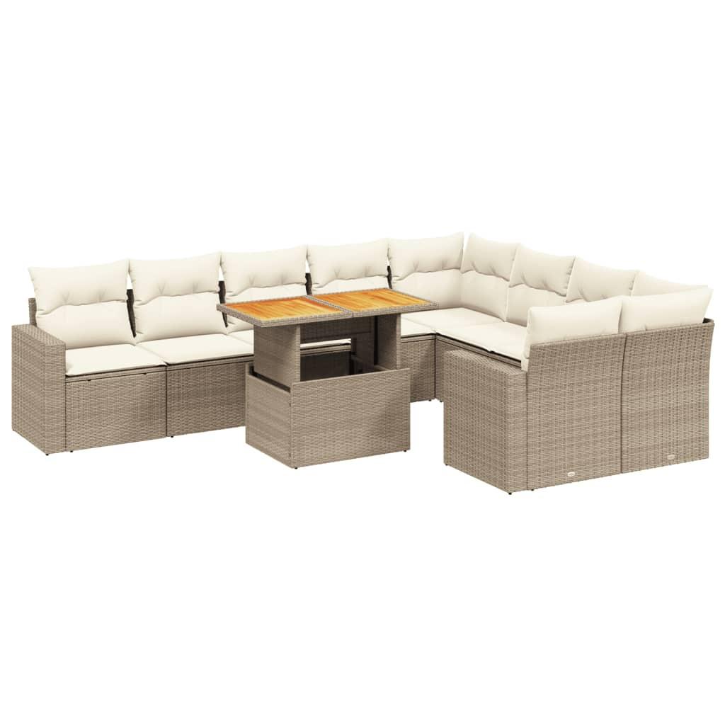 VidaXL Garten sofagarnitur poly-rattan
