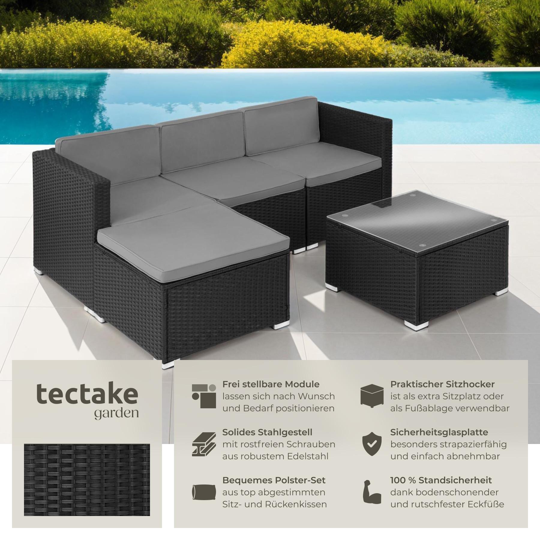 Tectake Rattan Lounge Lignano