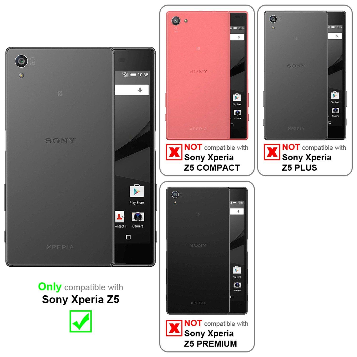 Cadorabo Hülle für Sony Xperia Z5 TPU Silikon Matt