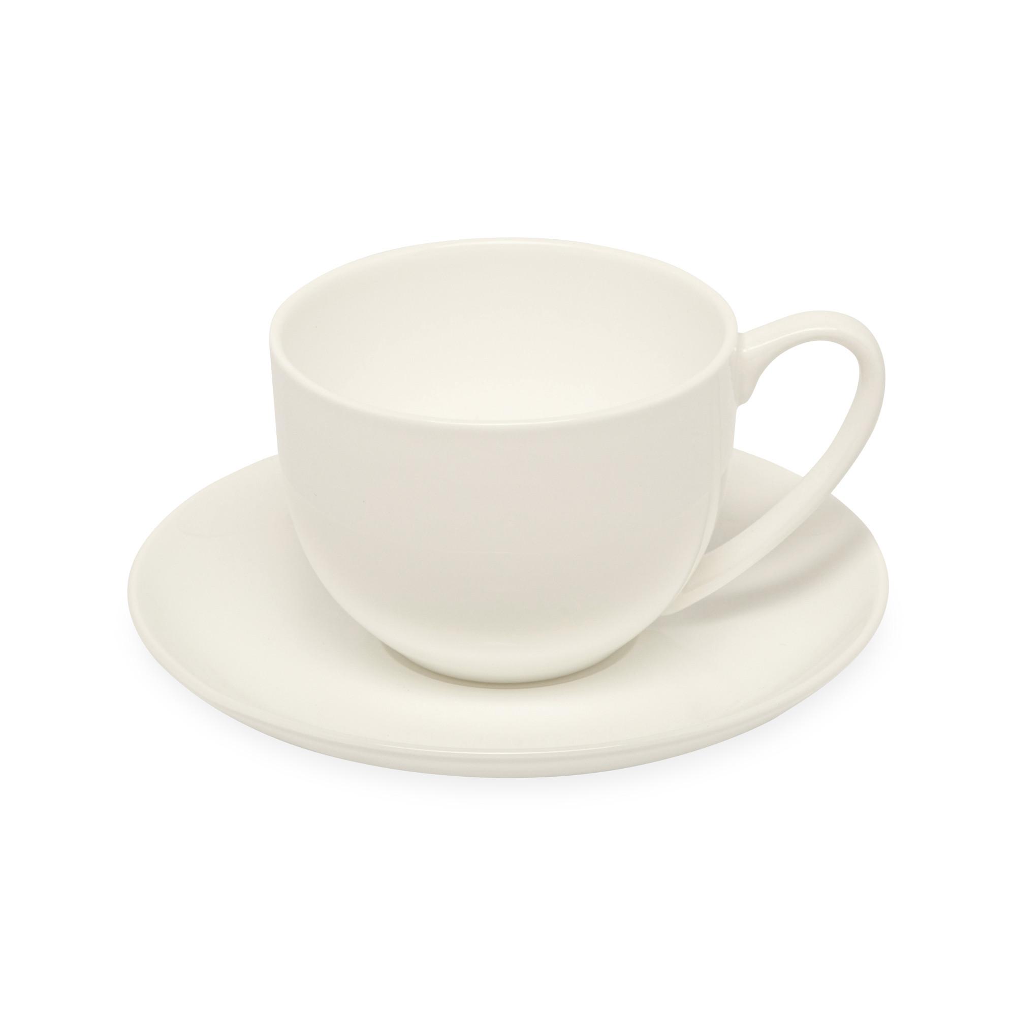 Manor Kaffeetasse mit Untertasse Pearl