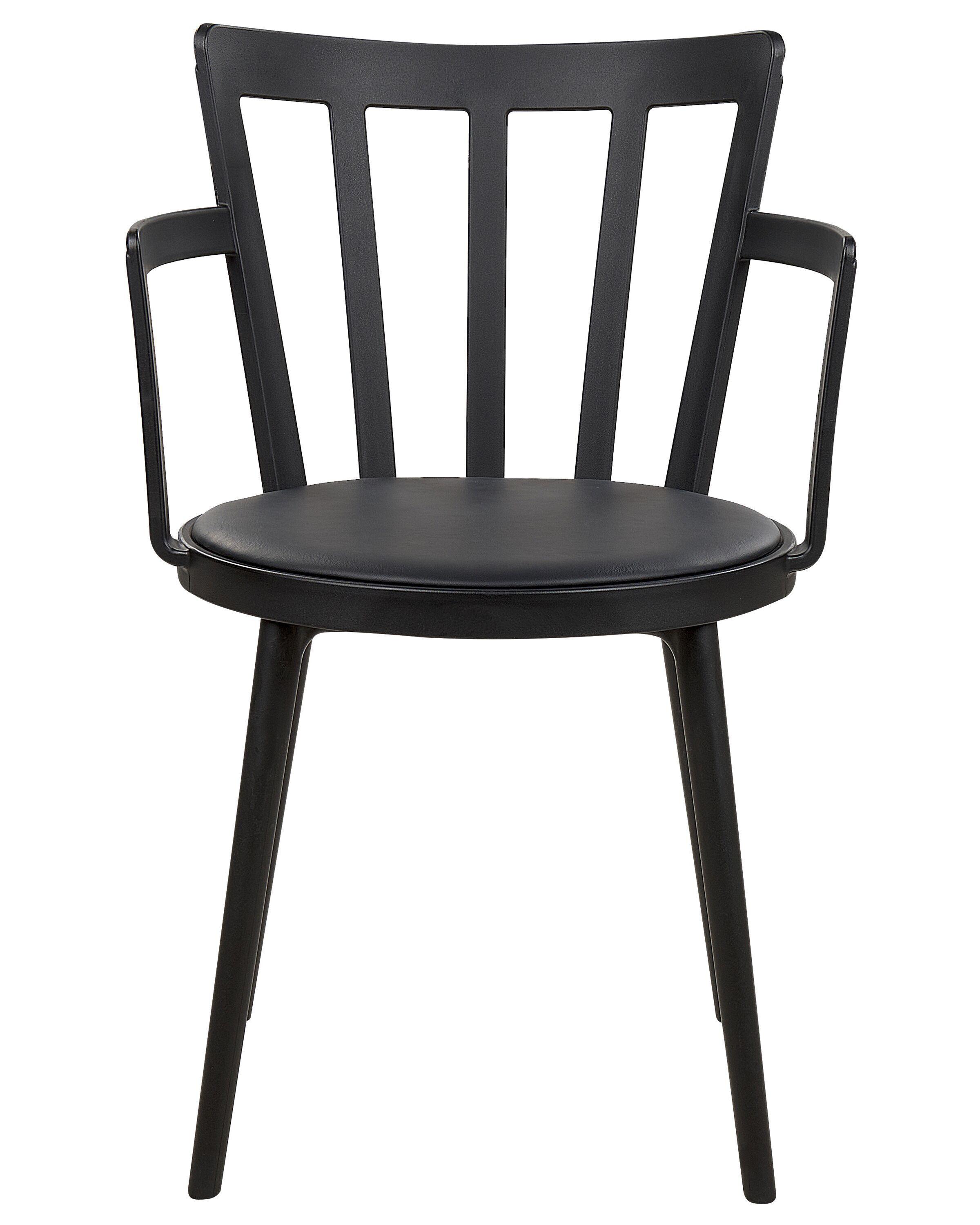 Beliani Esszimmerstuhl 4er Set aus Kunststoff Modern MORILL