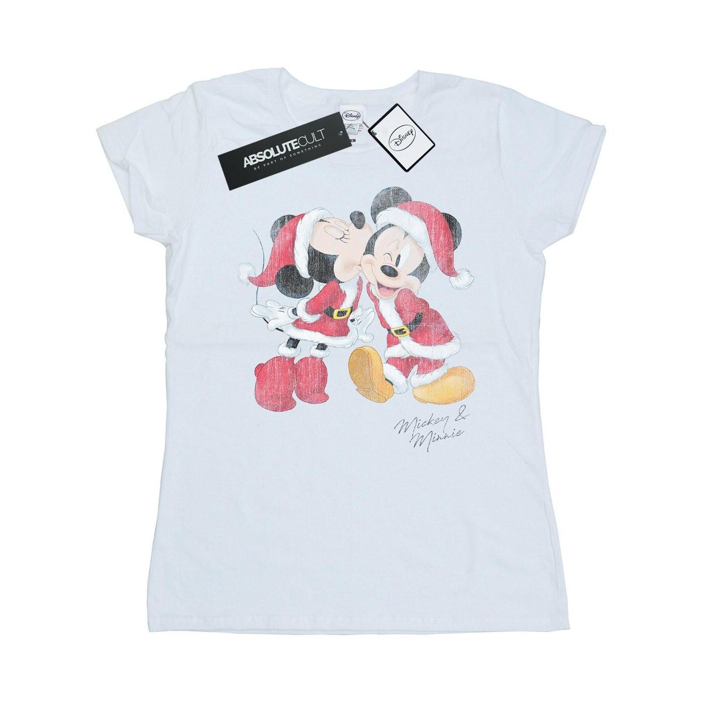 Disney Mickey und Minnie Christmas Kiss T-Shirt