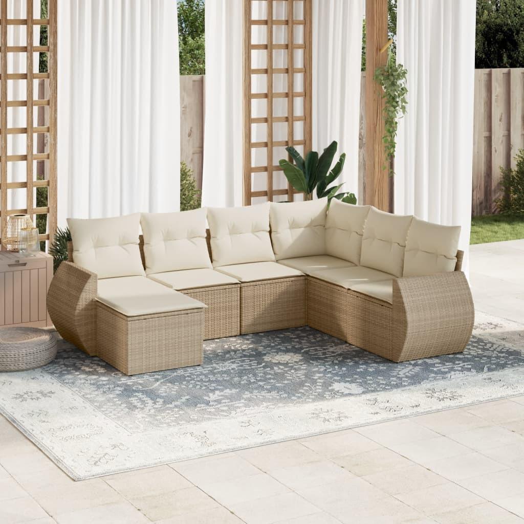 VidaXL Garten sofagarnitur poly-rattan