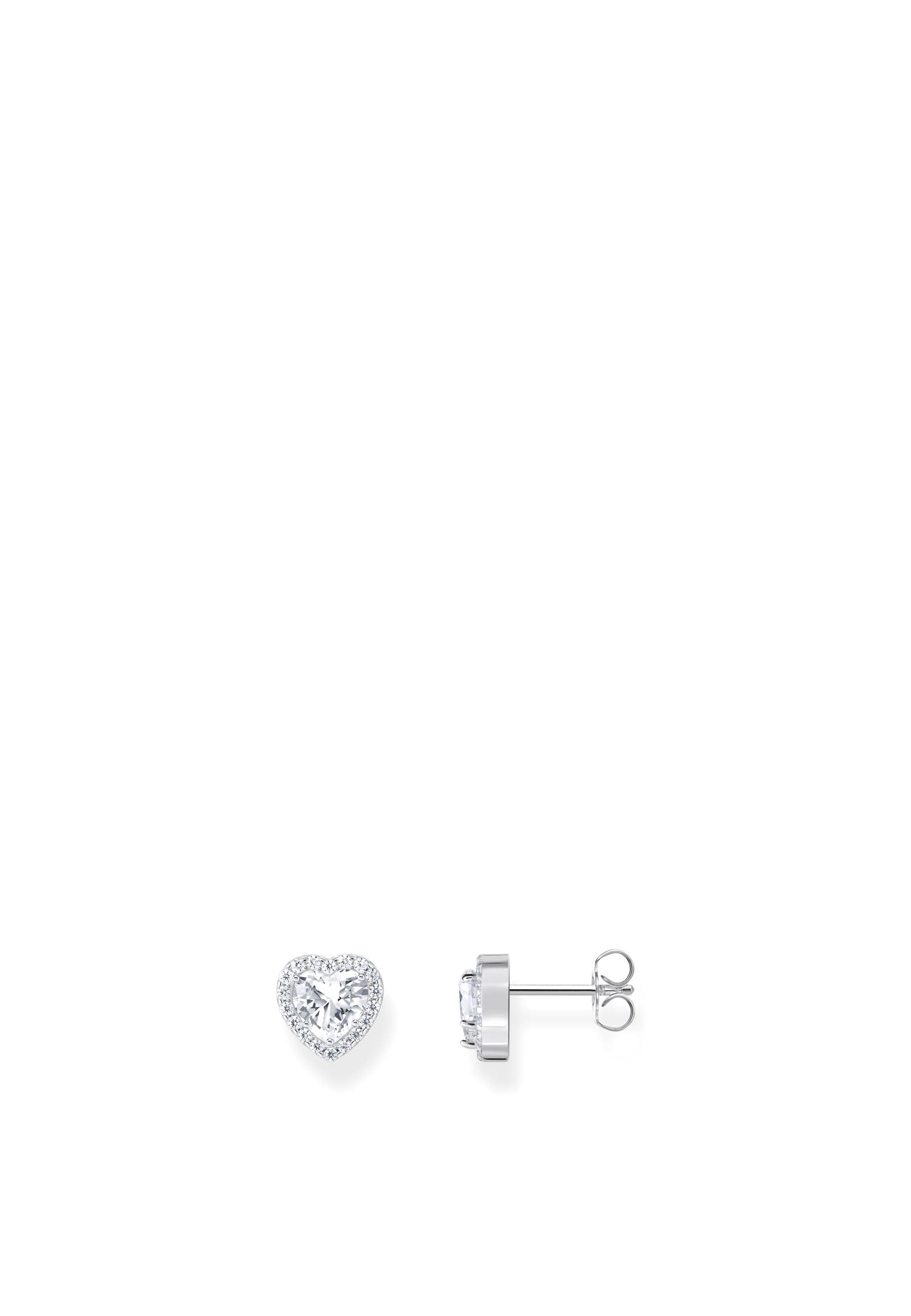 Thomas Sabo Ohrstecker Herzform Weiß Zirkonia