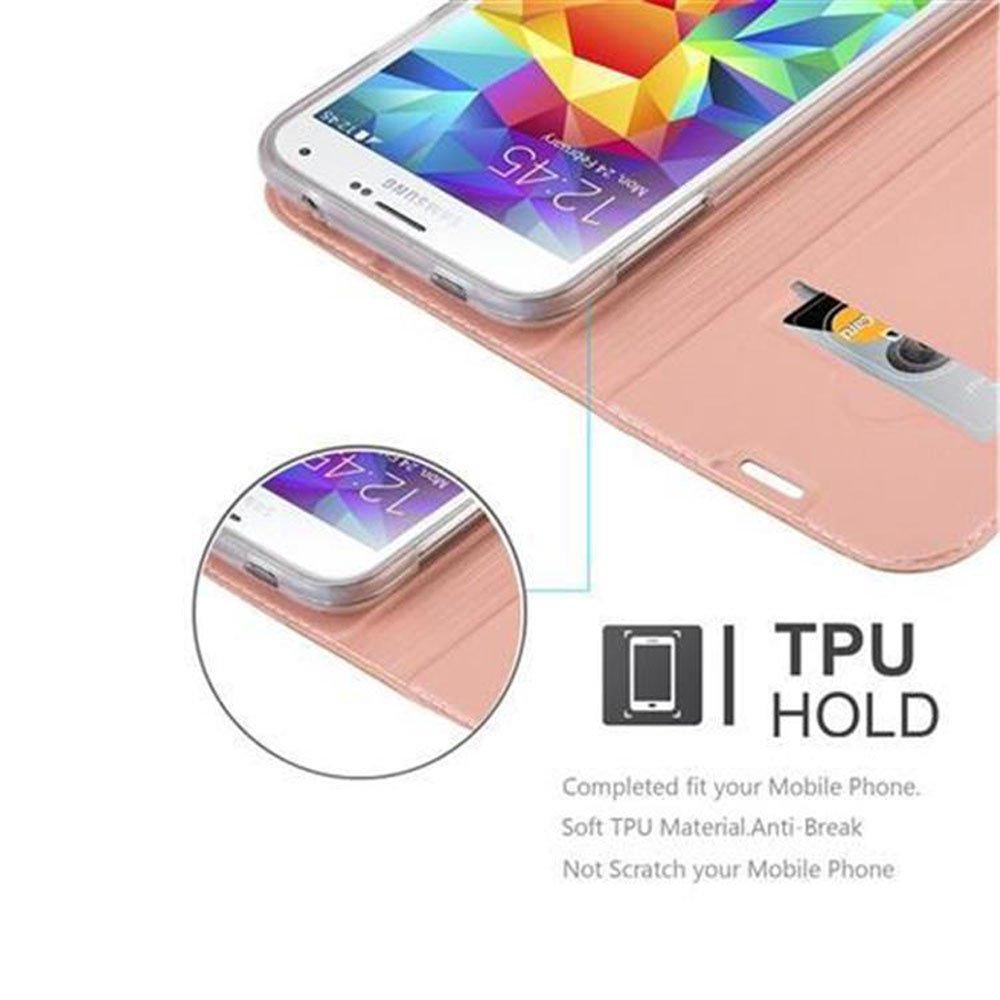 Cadorabo Hülle für Samsung Galaxy S5 / S5 NEO Magnetverschluss, Kartenfach