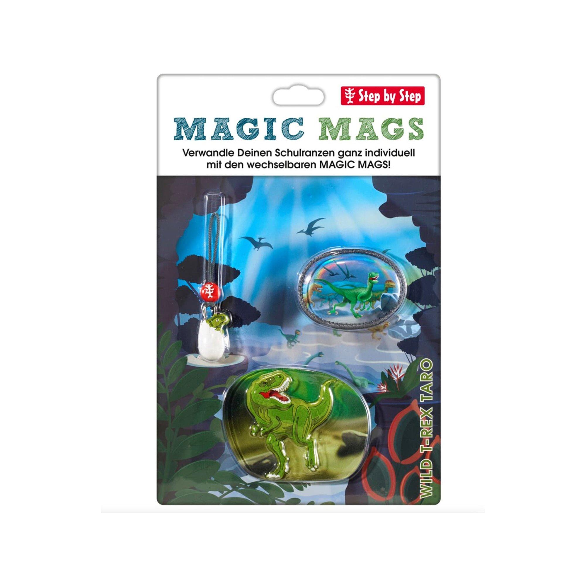 Step by Step Tornister Anhänger Set MAGIC MAGS, Wild T-Rex Taro