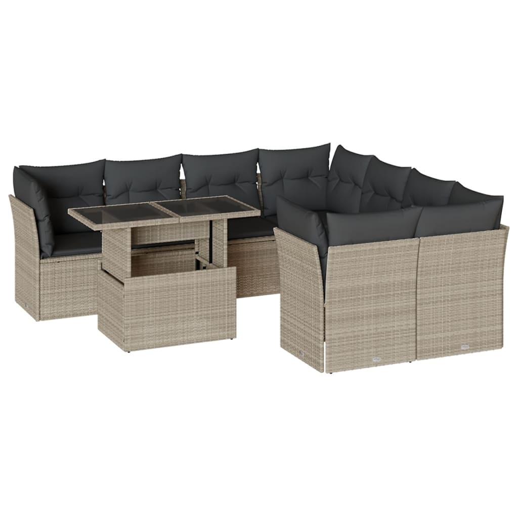 VidaXL Garten sofagarnitur poly-rattan