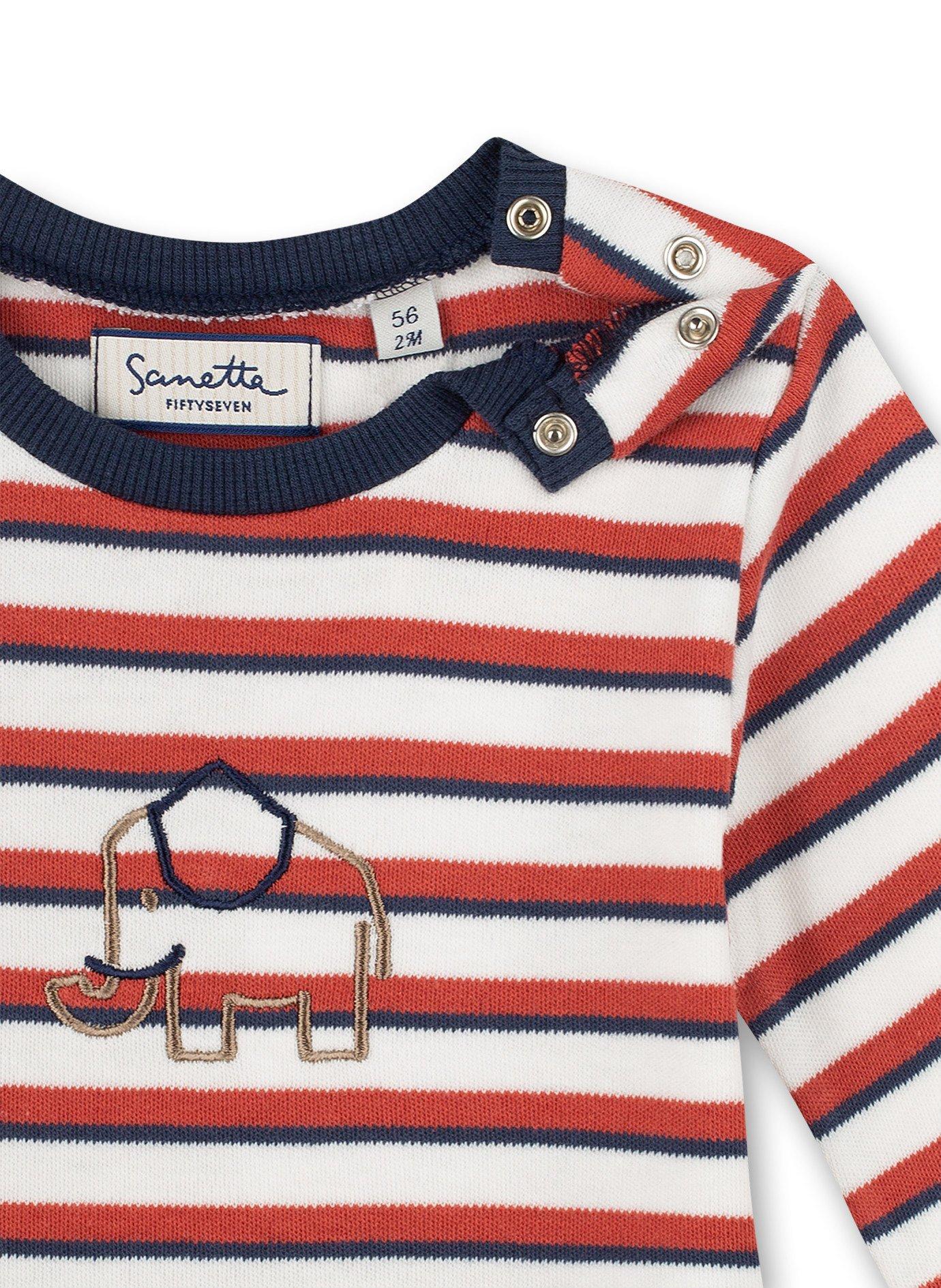 Sanetta Fiftyseven Baby Jungen Shirt Family Elephant