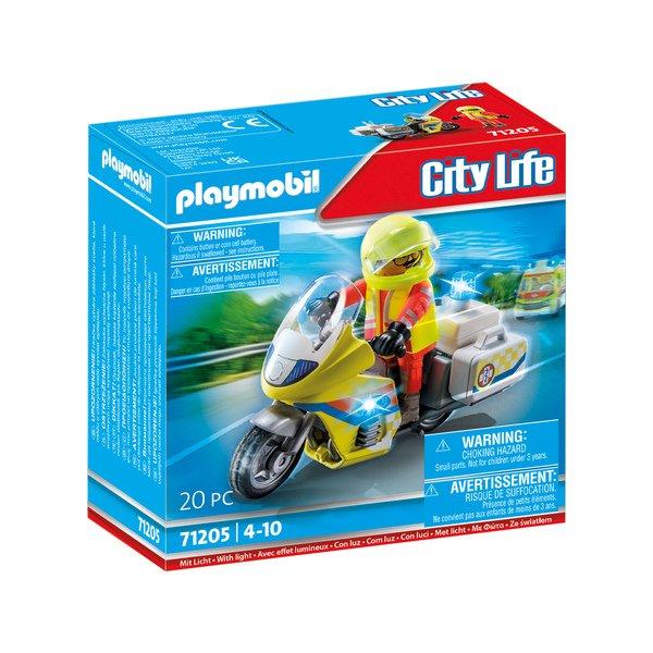 Playmobil 71205 Notarzt-Motorrad mit Blinklicht