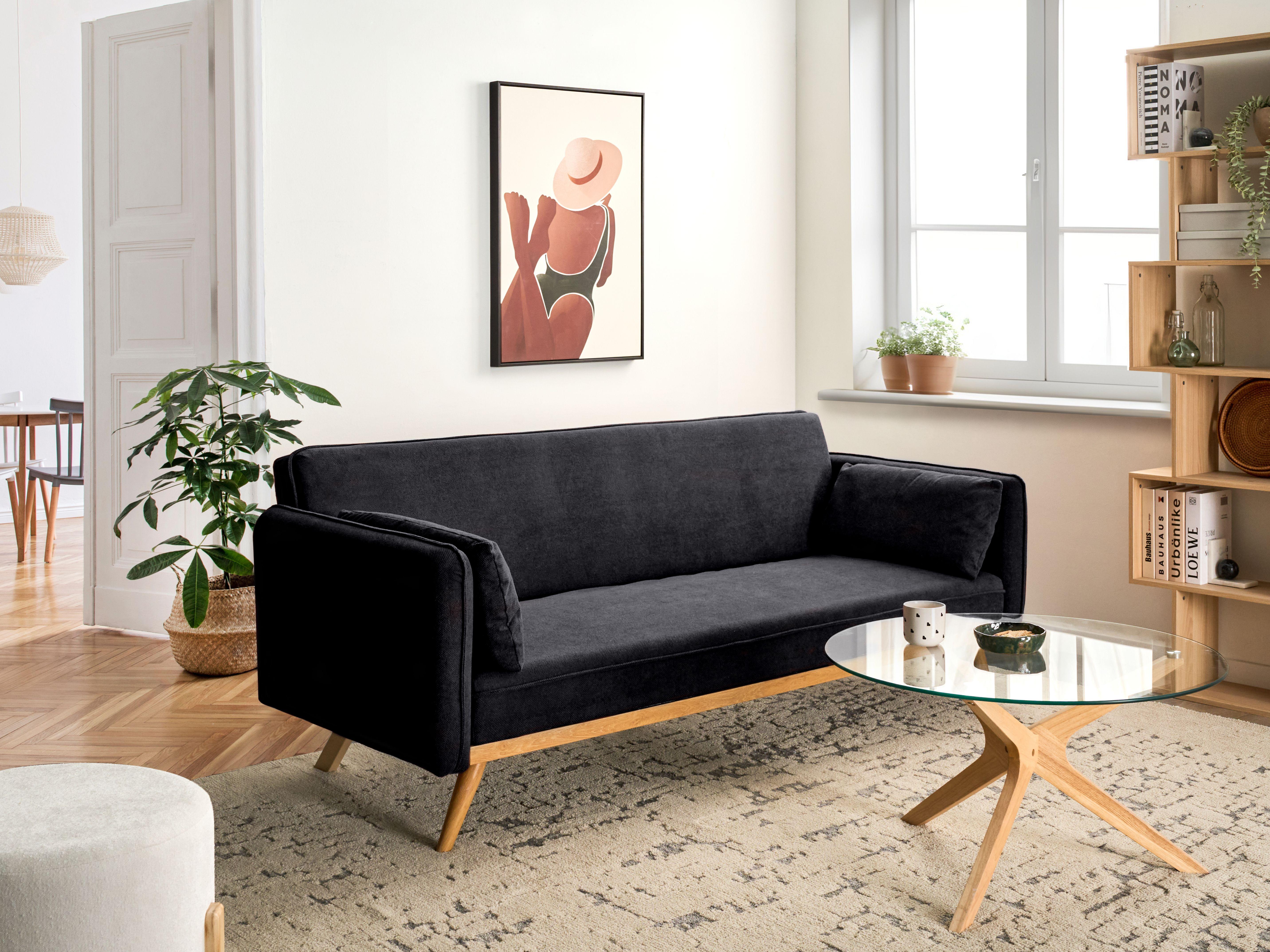 Beliani Schlafsofa aus Polyester Minimalistisch ASAA