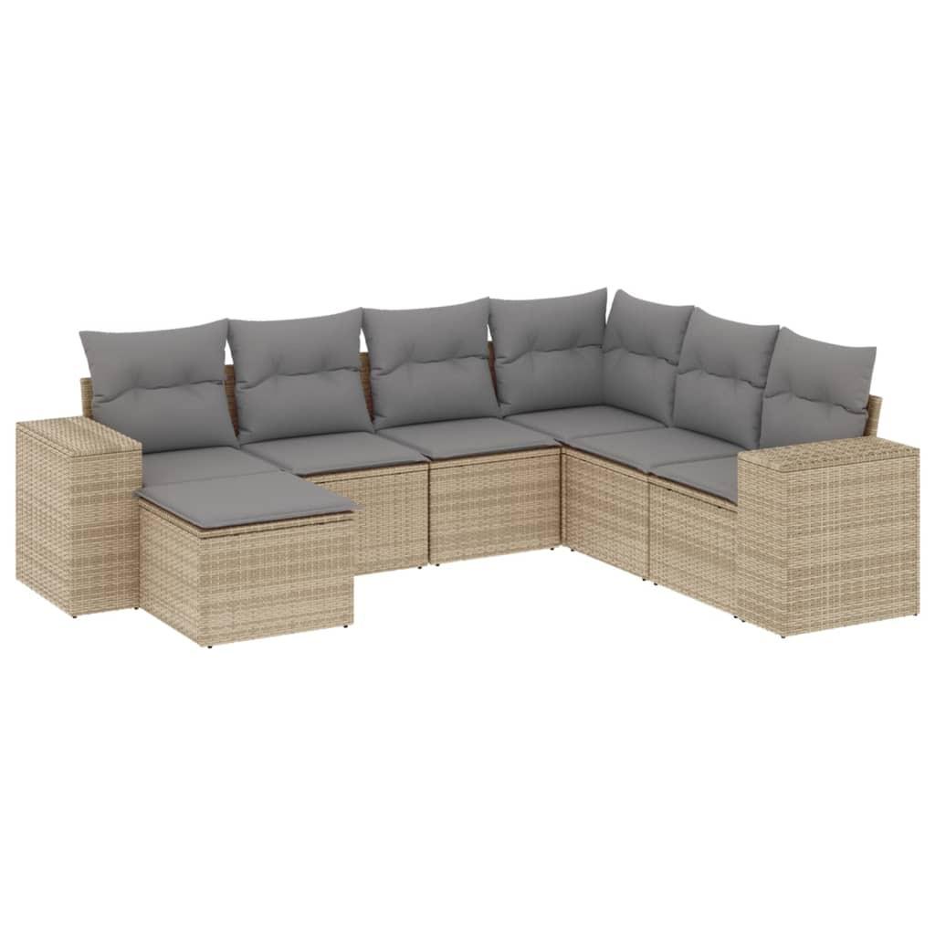 VidaXL Garten sofagarnitur poly-rattan