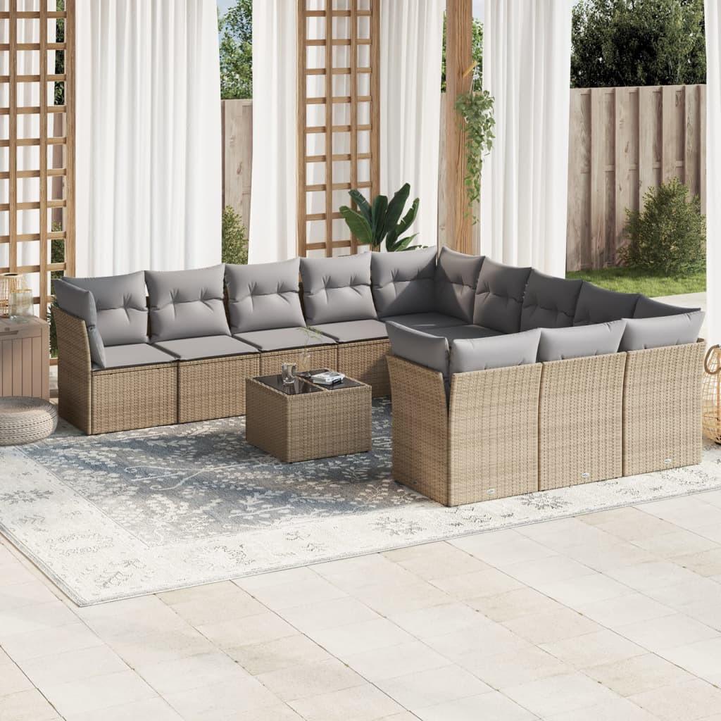 VidaXL Garten sofagarnitur poly-rattan
