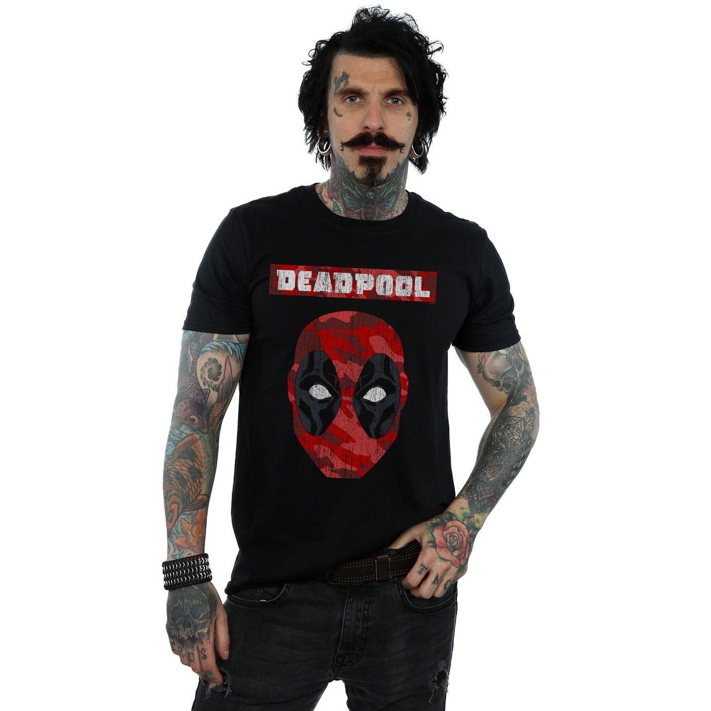 MARVEL Deadpool Camouflage Mask T-Shirt