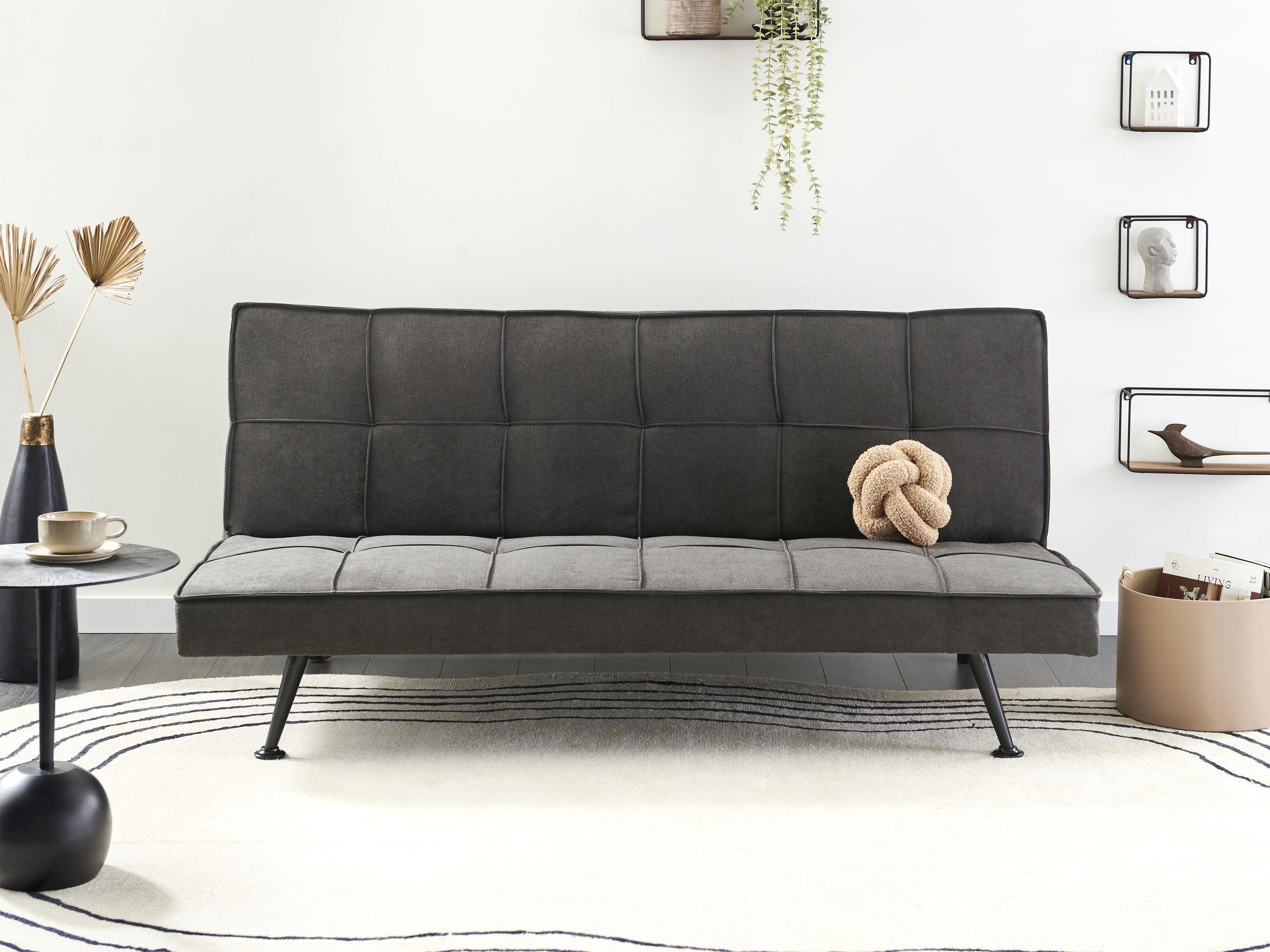 Beliani Schlafsofa aus Polyester Modern HASLE