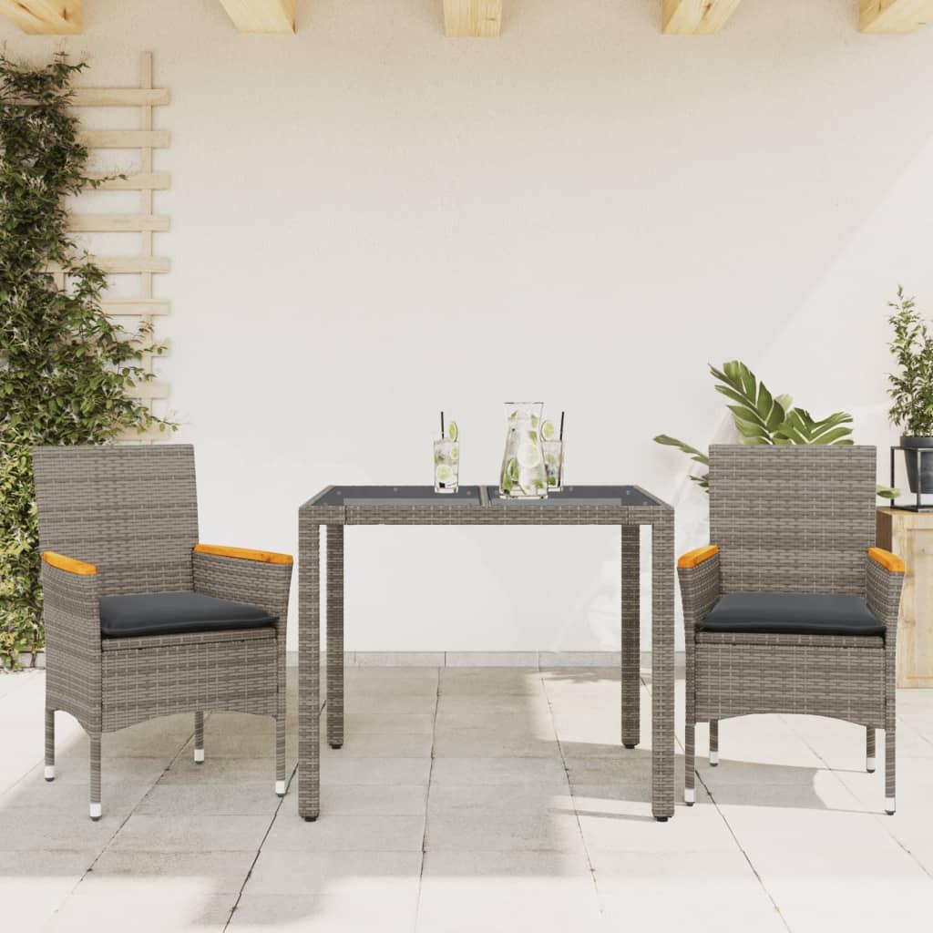VidaXL Garten essgruppe poly-rattan