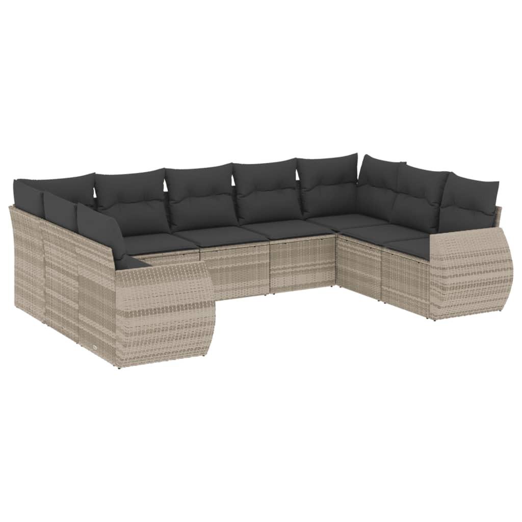 VidaXL Garten sofagarnitur poly-rattan