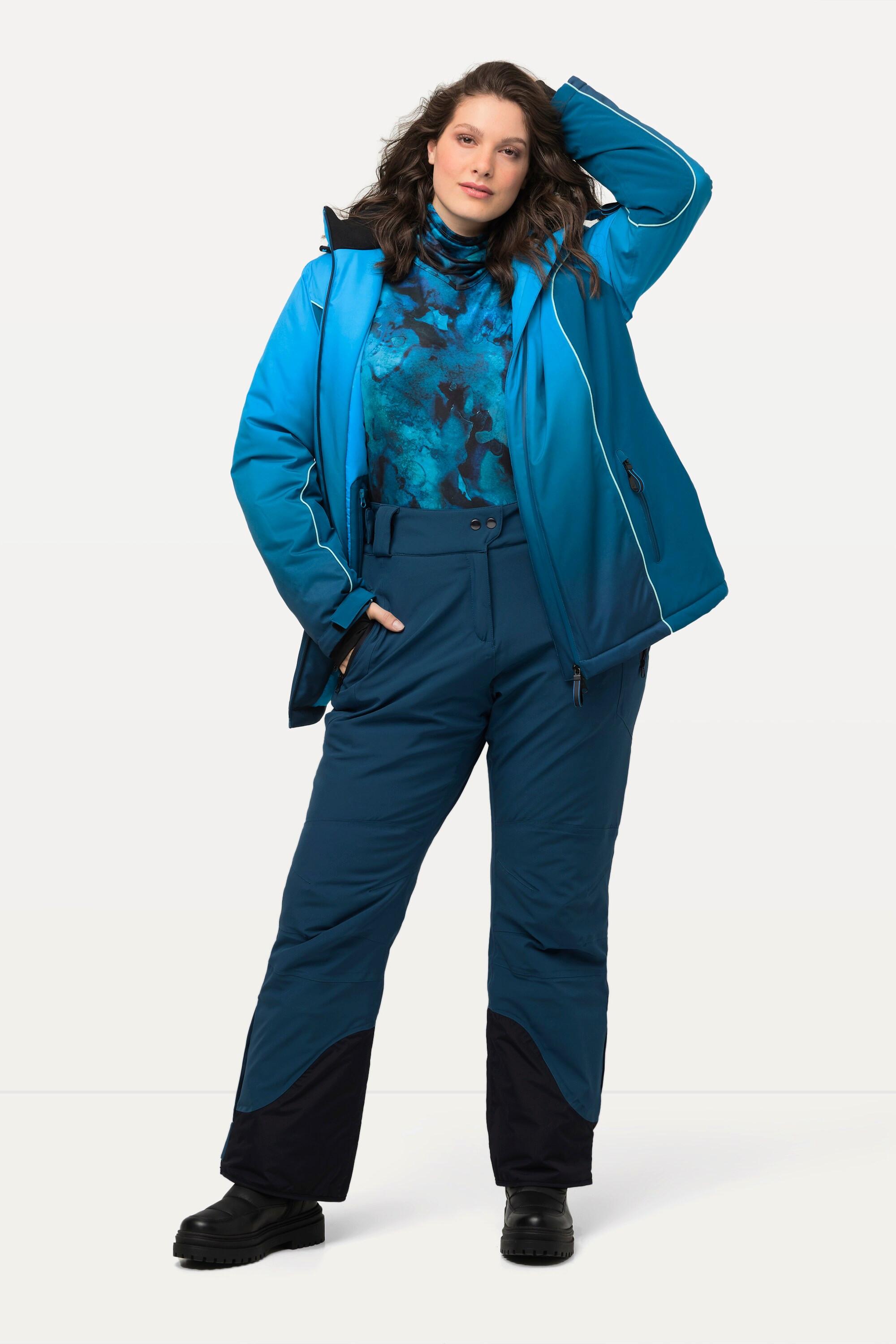 Ulla Popken HYPRAR Wasserdichte Skihose mit Klettriegel