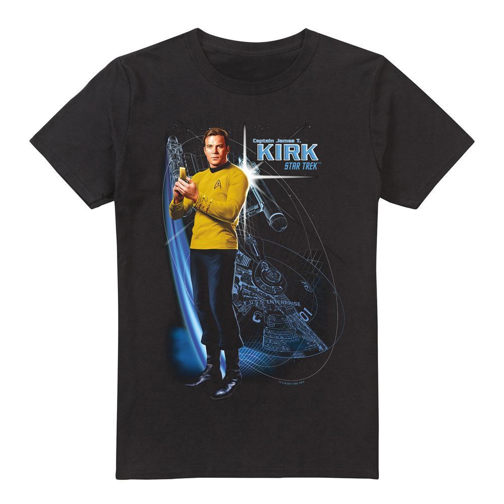 Star Trek Galactic Print Kurzarm T-Shirt