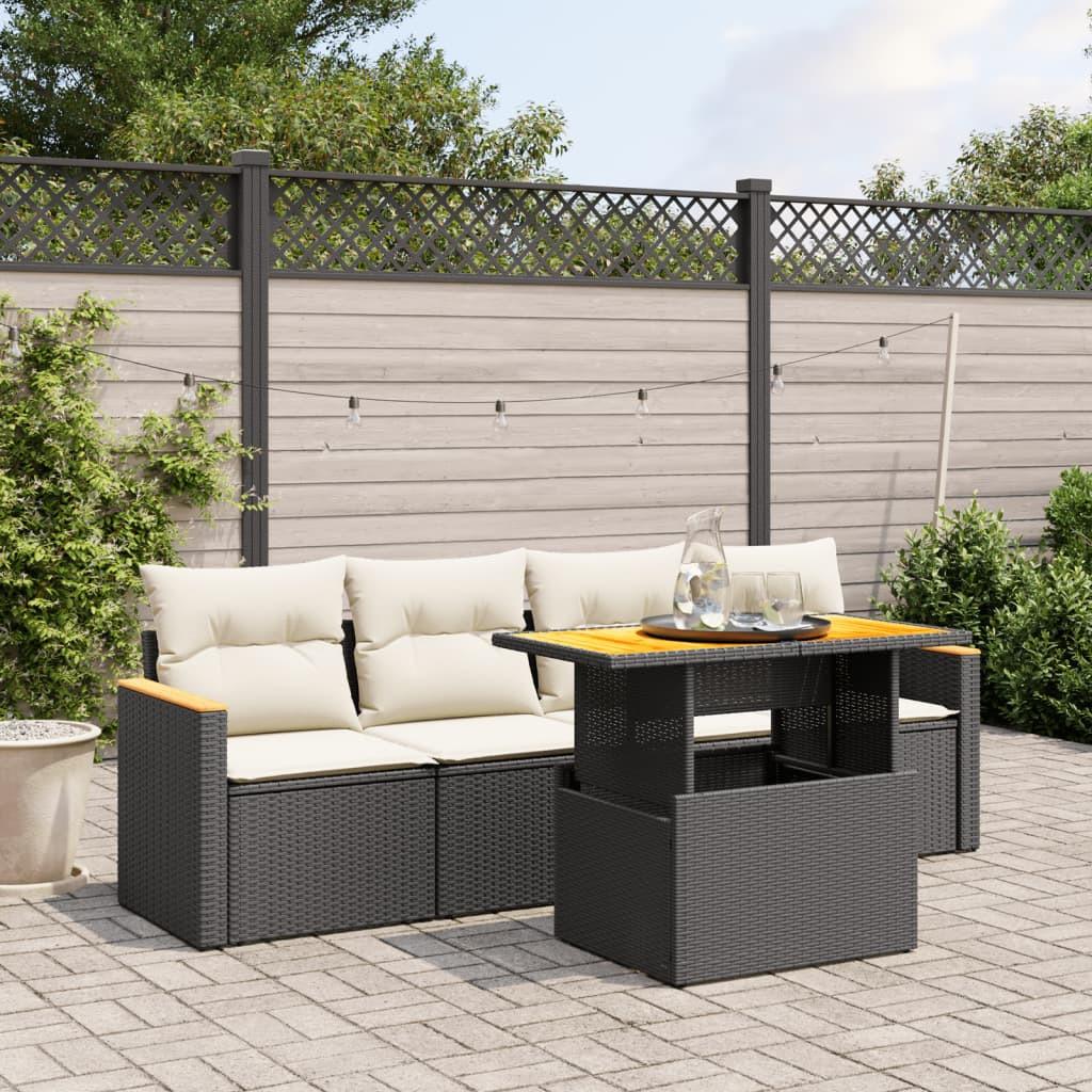 VidaXL Garten sofagarnitur poly-rattan