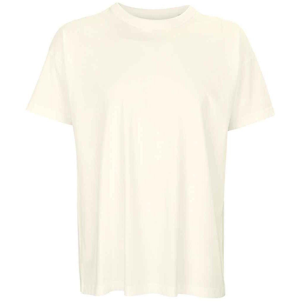 SOLS Oversized Kurzarm T-Shirt mit geripptem Kragen
