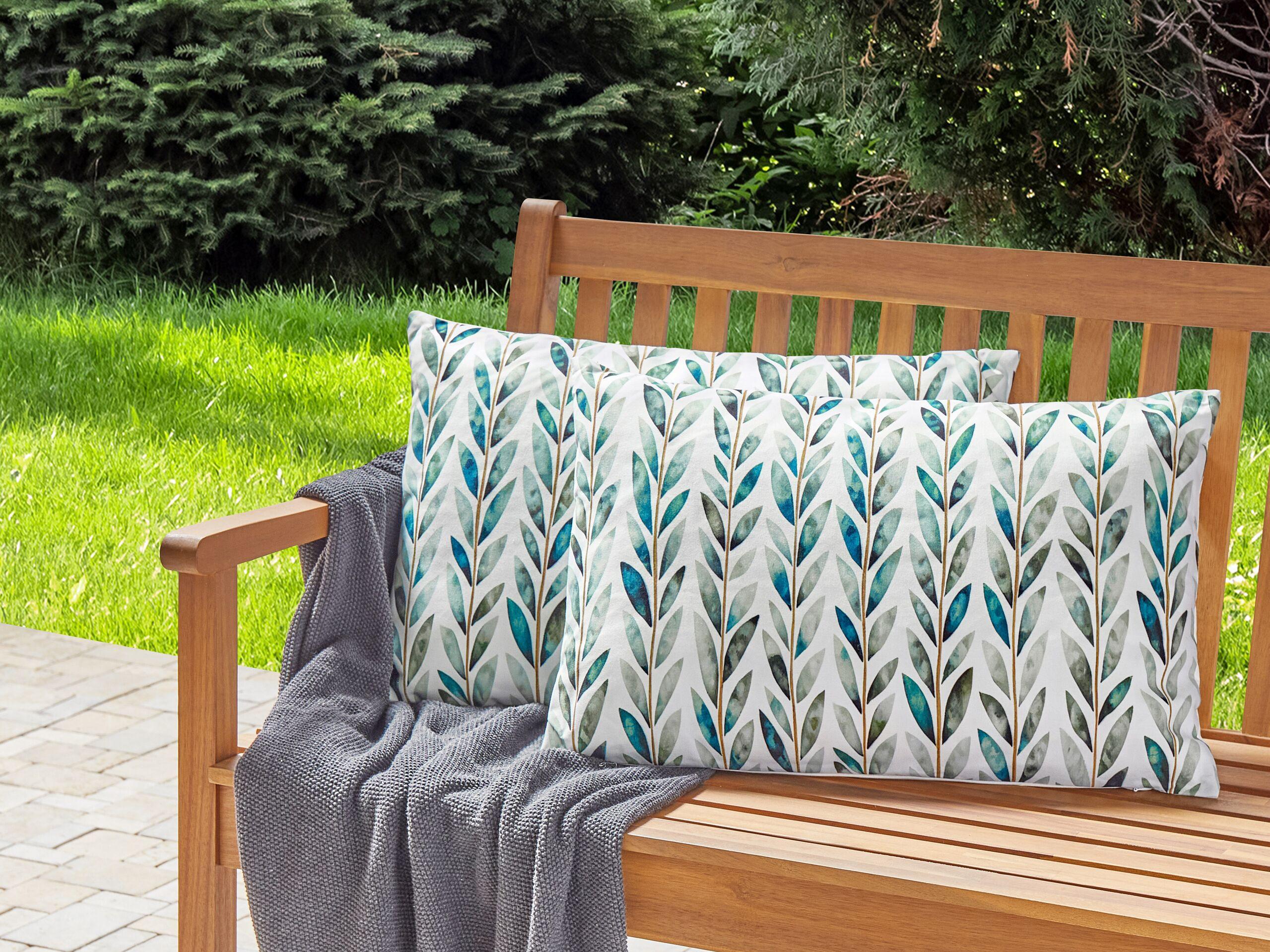 Beliani Gartenkissen 2er Set aus Polyester Modern LOANO