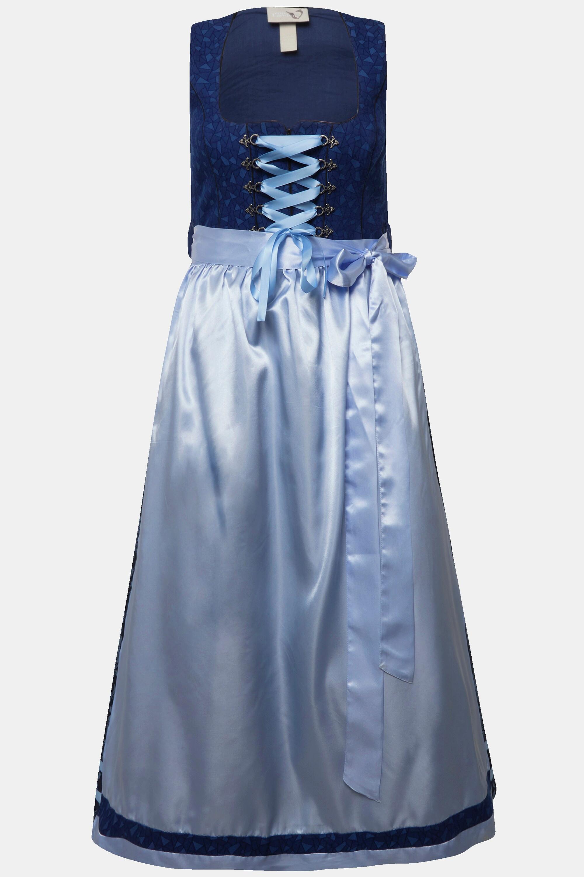 Ulla Popken Dirndl Reißverschluss Carree-Ausschnitt