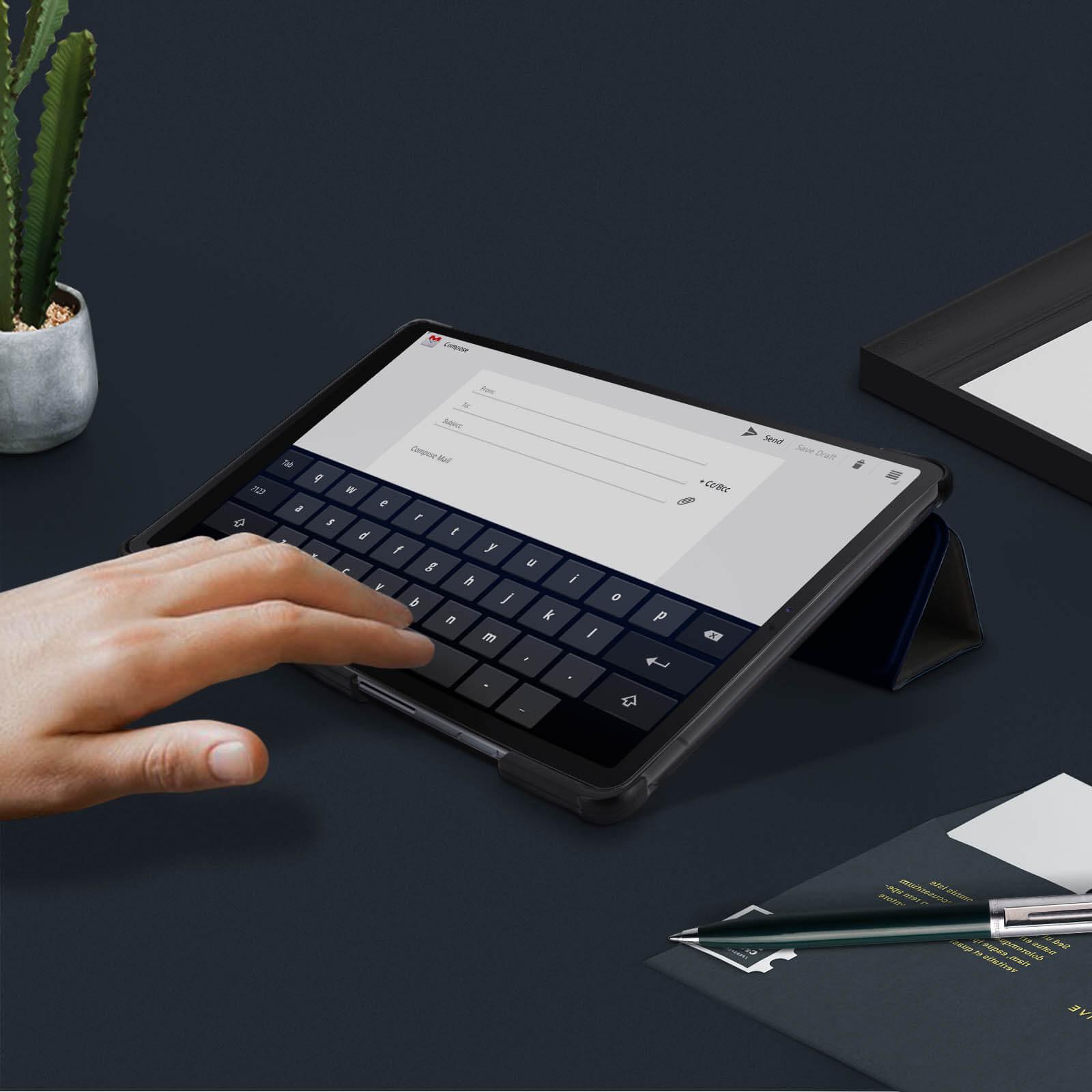 Avizar Trifold Etui Samsung Galaxy Tab S5e Blau